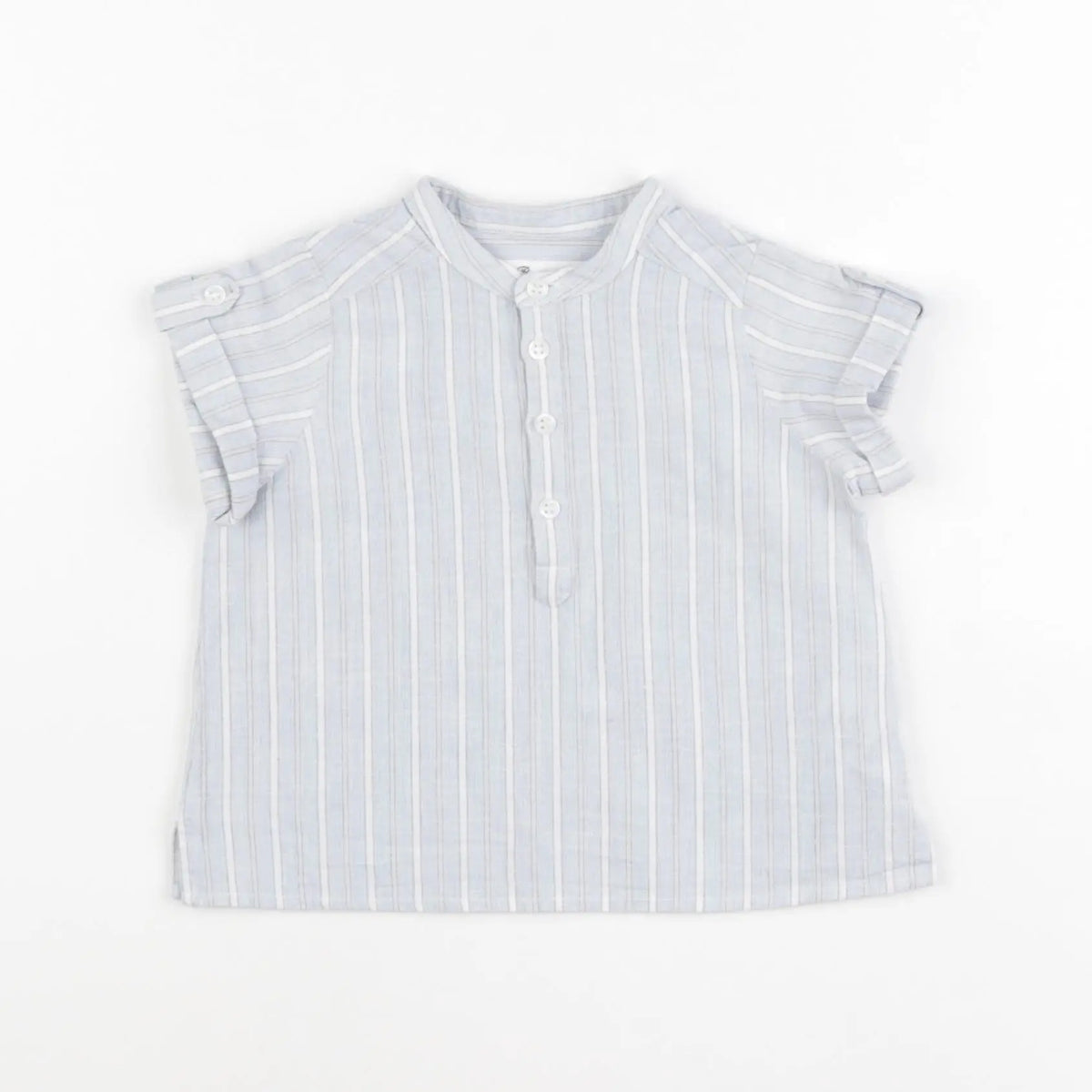Bonpoint - chemise bleu - 12 mois