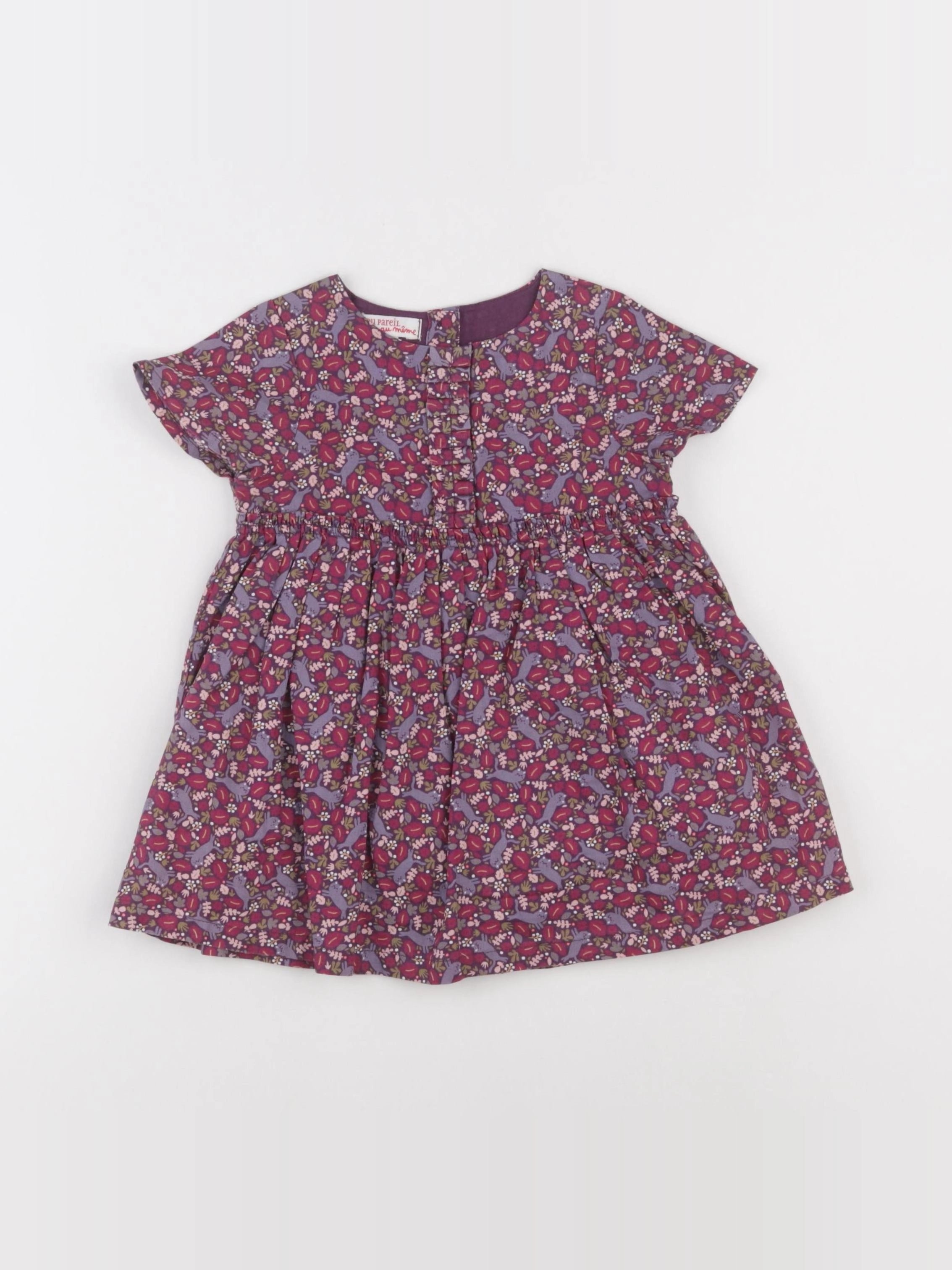 DPAM - robe violet - 12 mois