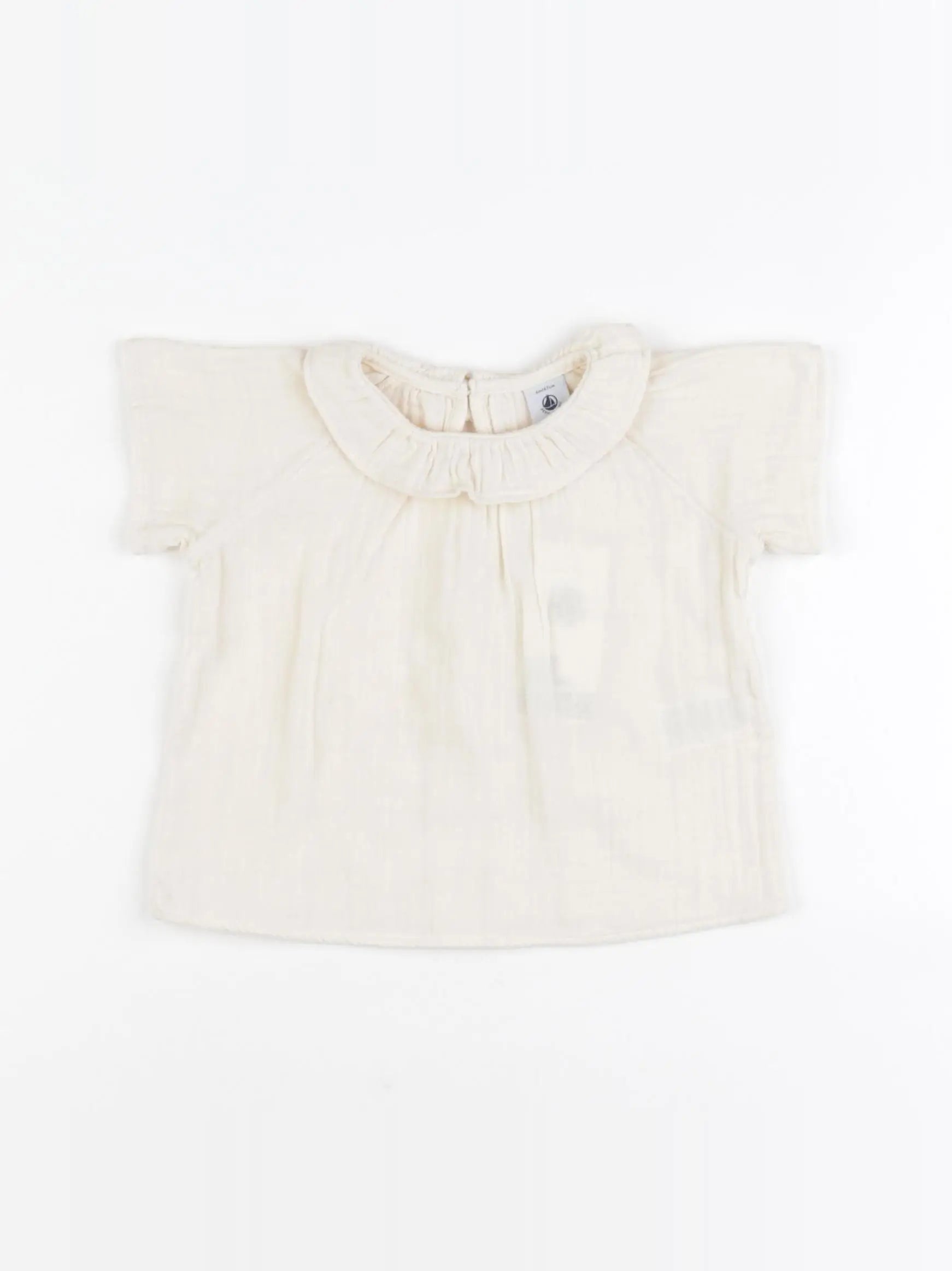 Petit Bateau - blouse beige - 6 mois