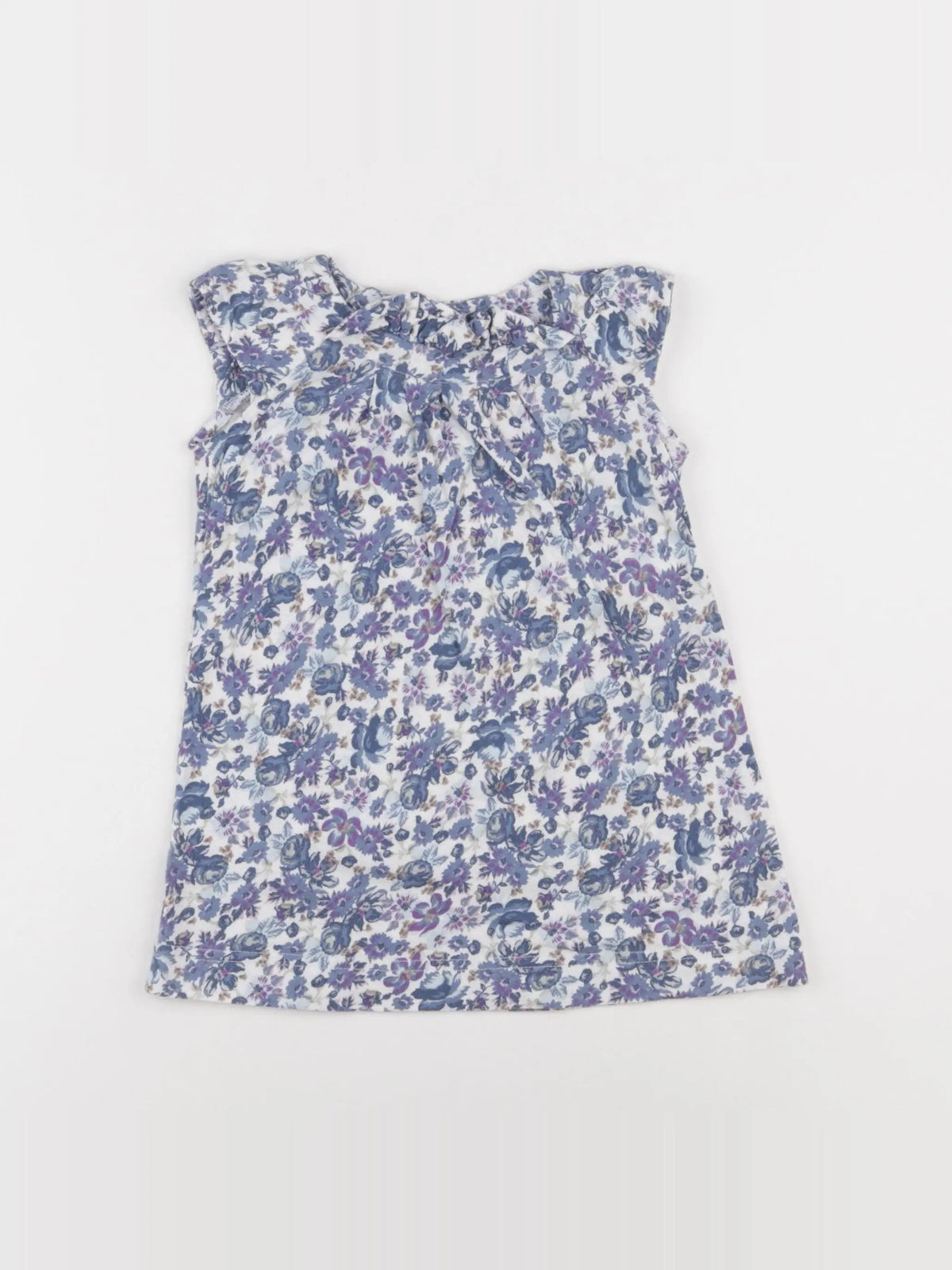 Benetton - robe bleu - 12/18 mois