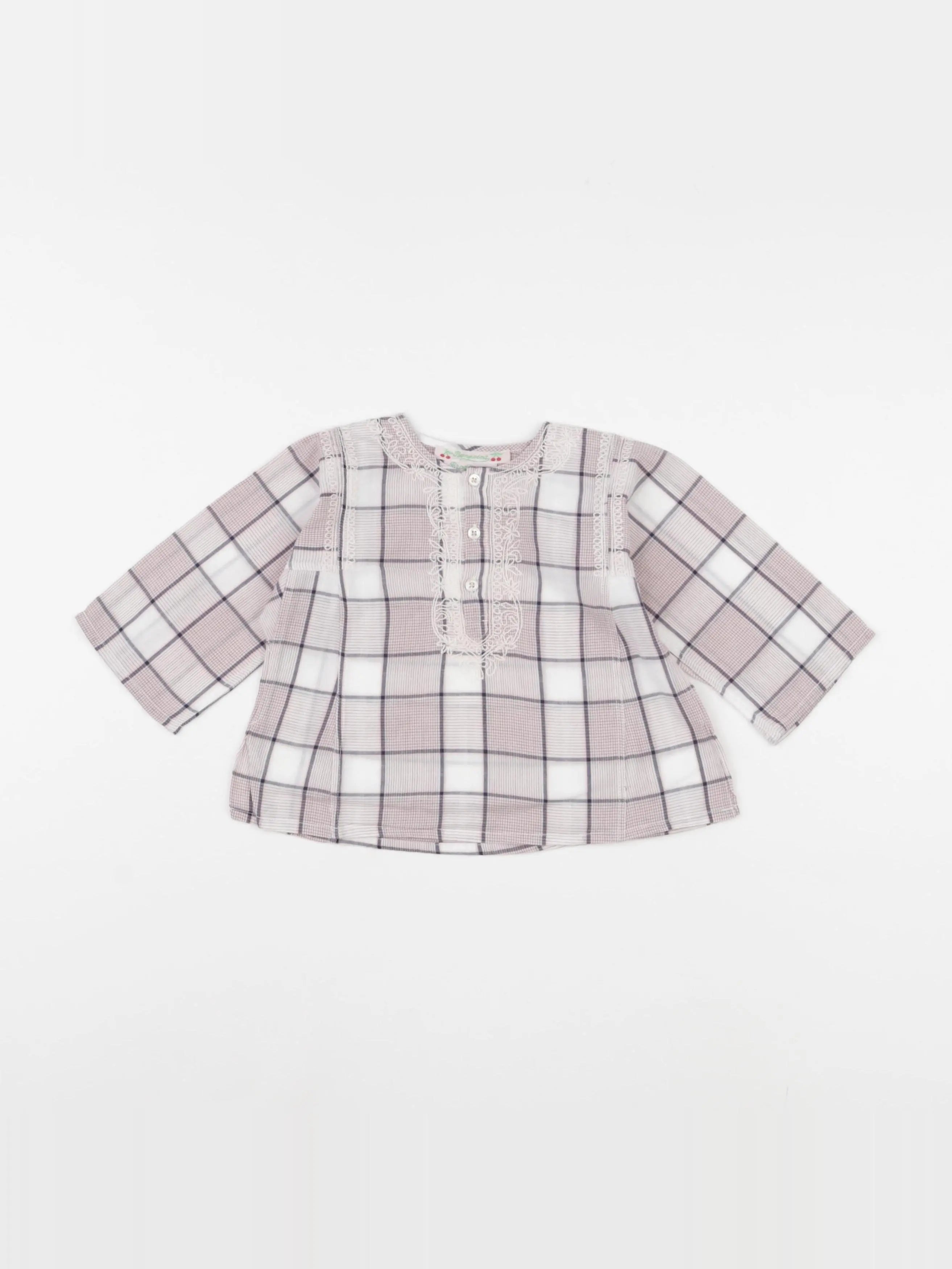 Bonpoint - blouse rose - 6 mois