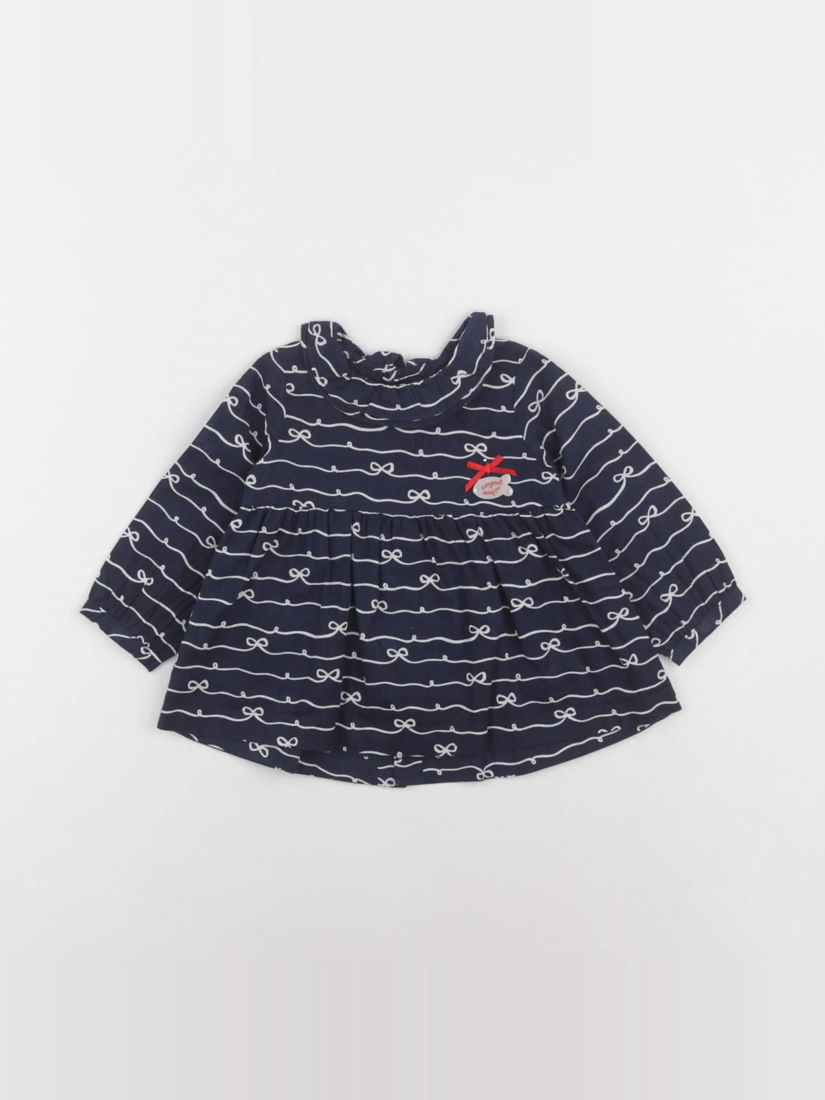 Sergent Major - blouse bleu - 6 mois