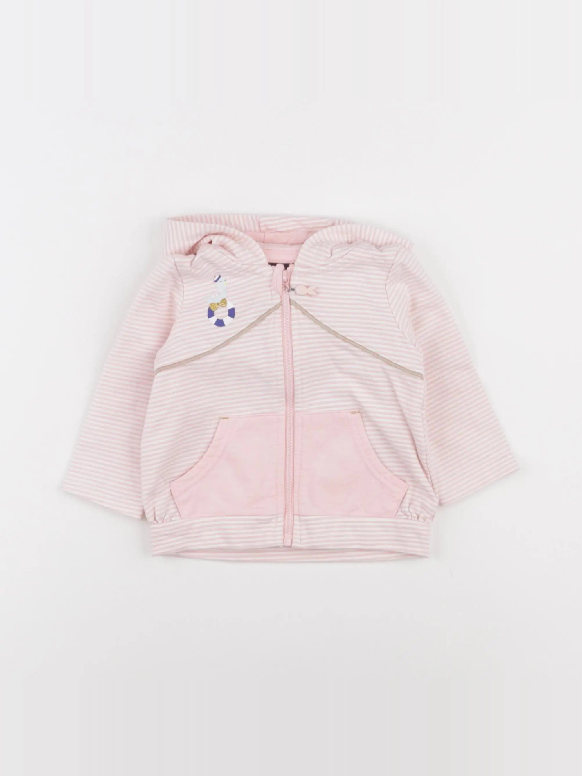 Sergent Major - sweat rose - 6 mois