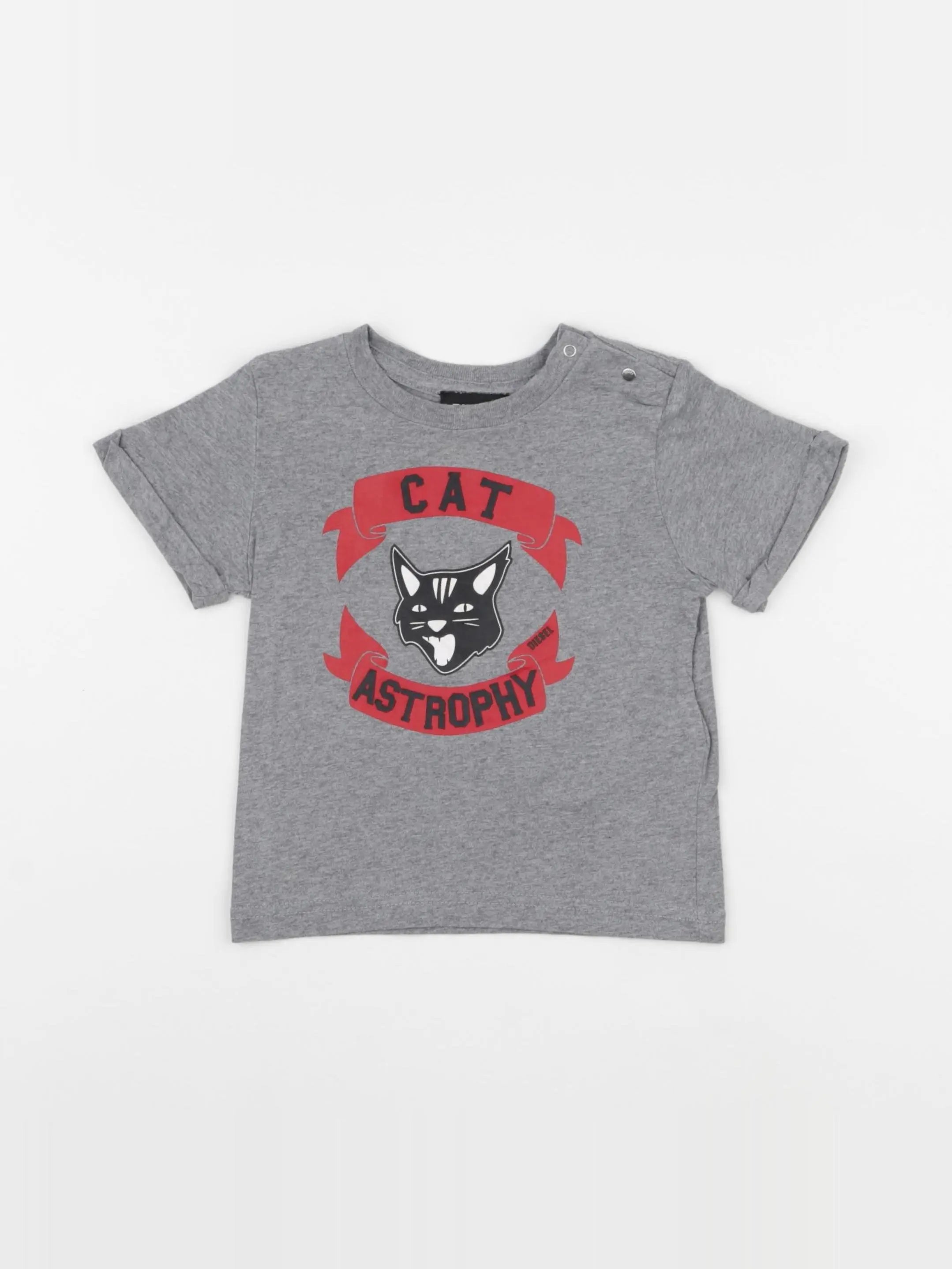 Diesel - tee-shirt gris - 6 mois