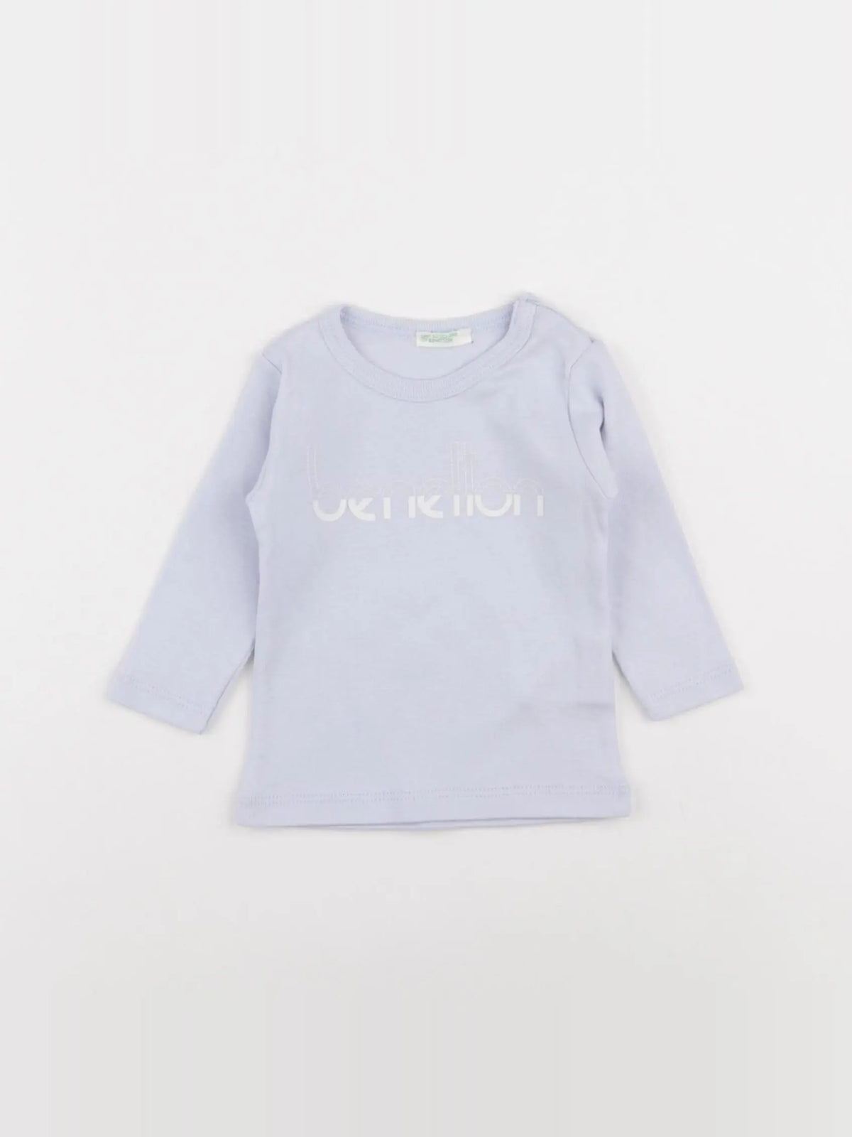 Benetton - tee-shirt bleu - 1/3 mois