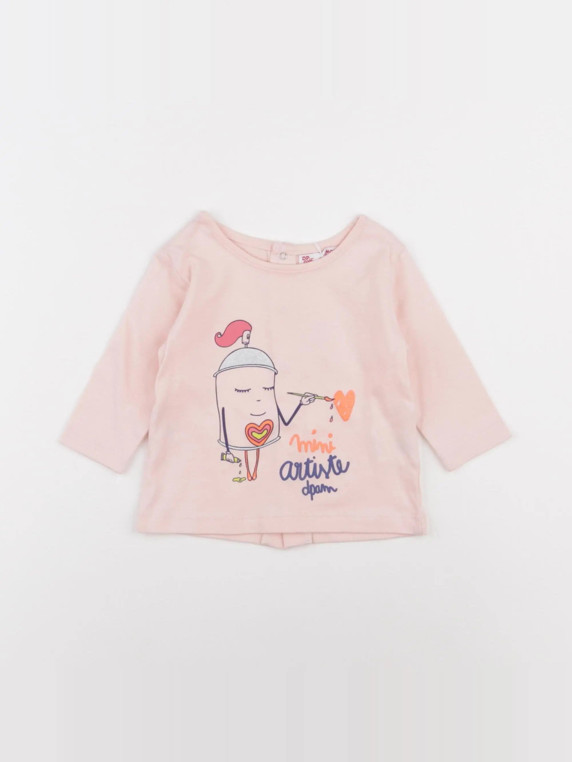 DPAM - tee-shirt multicolore - 3 mois