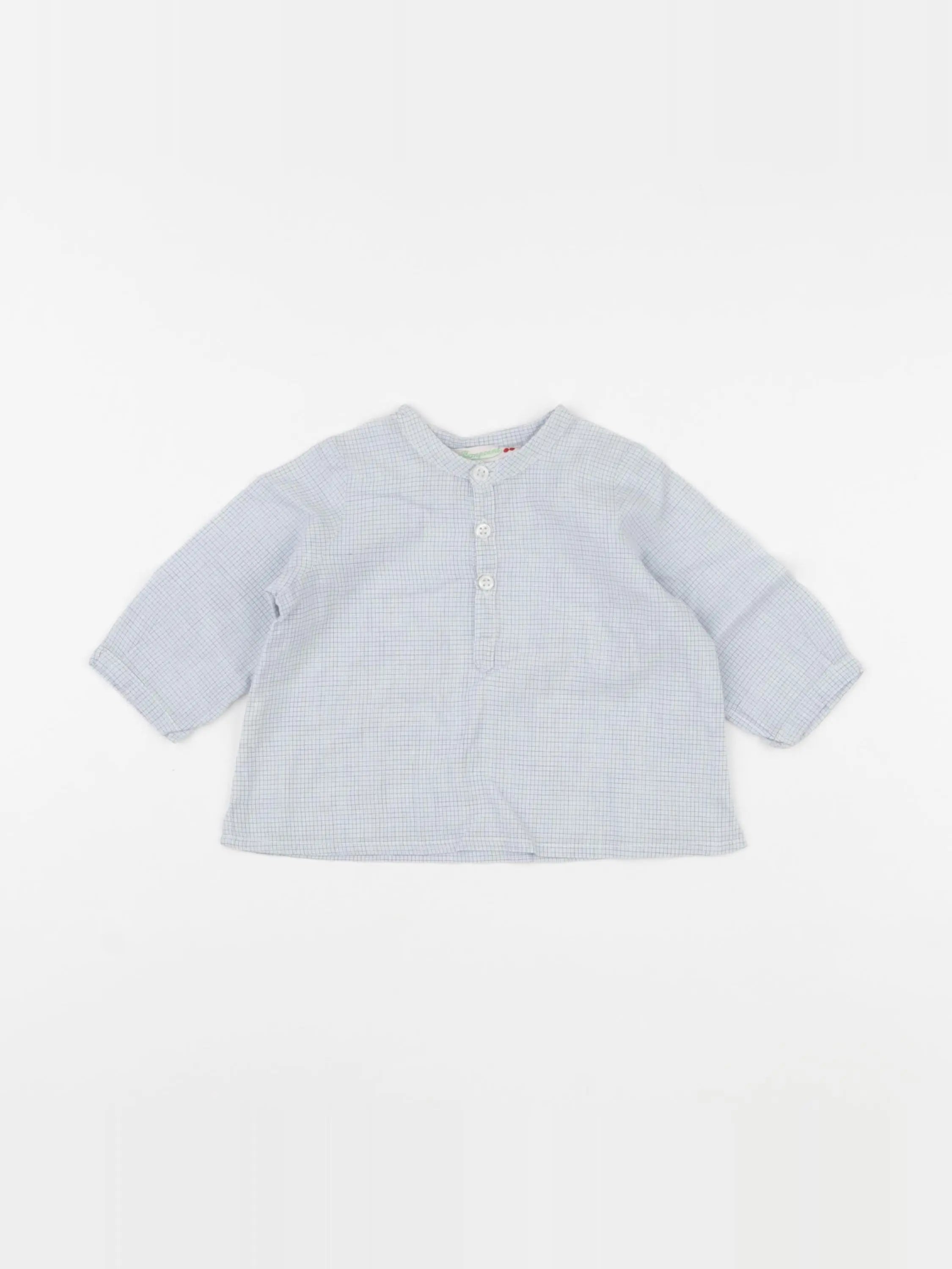 Bonpoint - blouse bleu - 3 mois