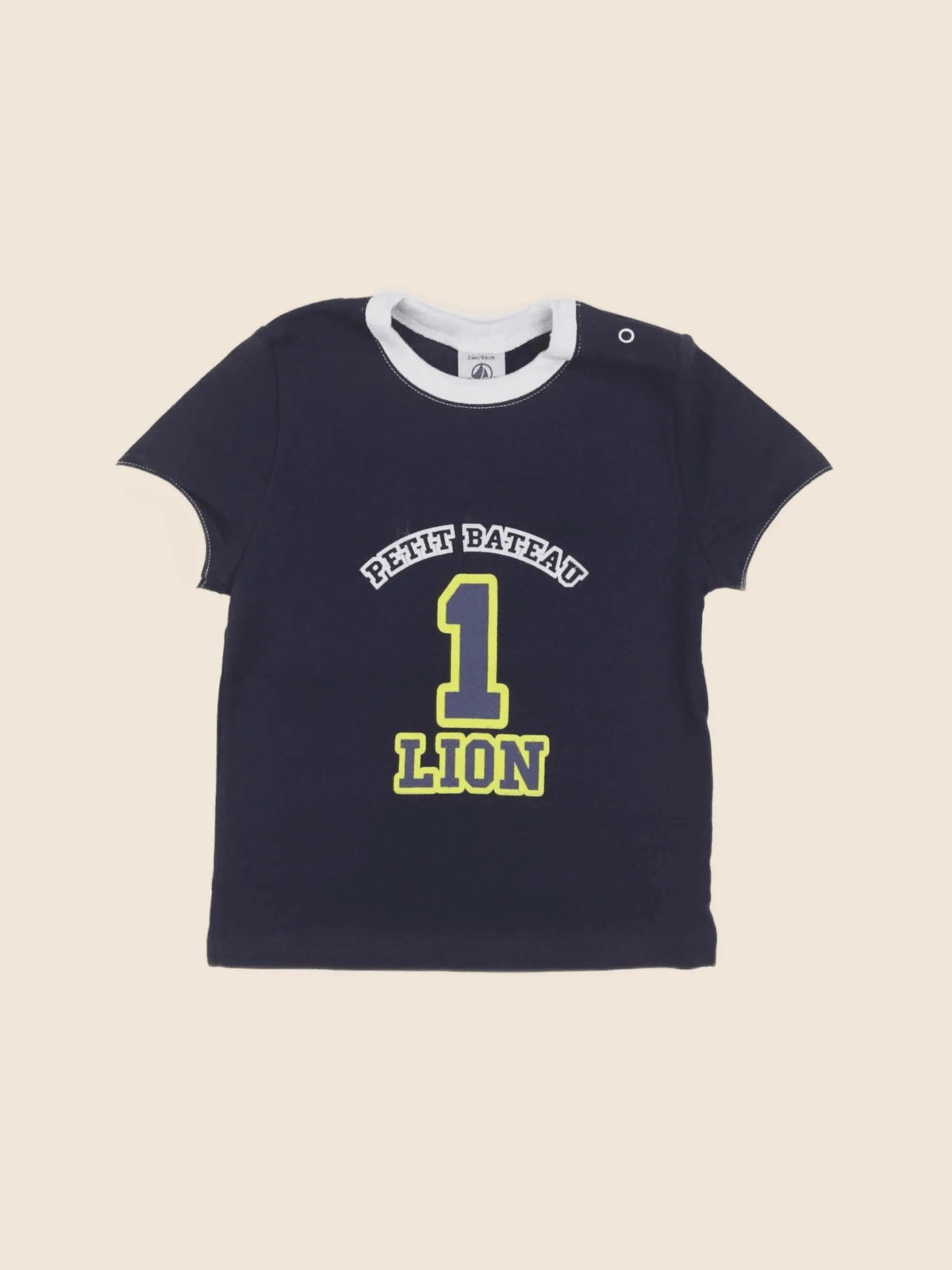 Petit Bateau - tee-shirt bleu - 24 mois