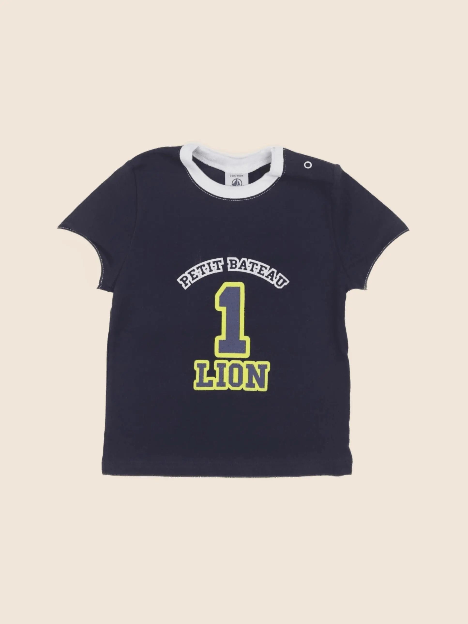 Petit Bateau - tee-shirt bleu - 24 mois