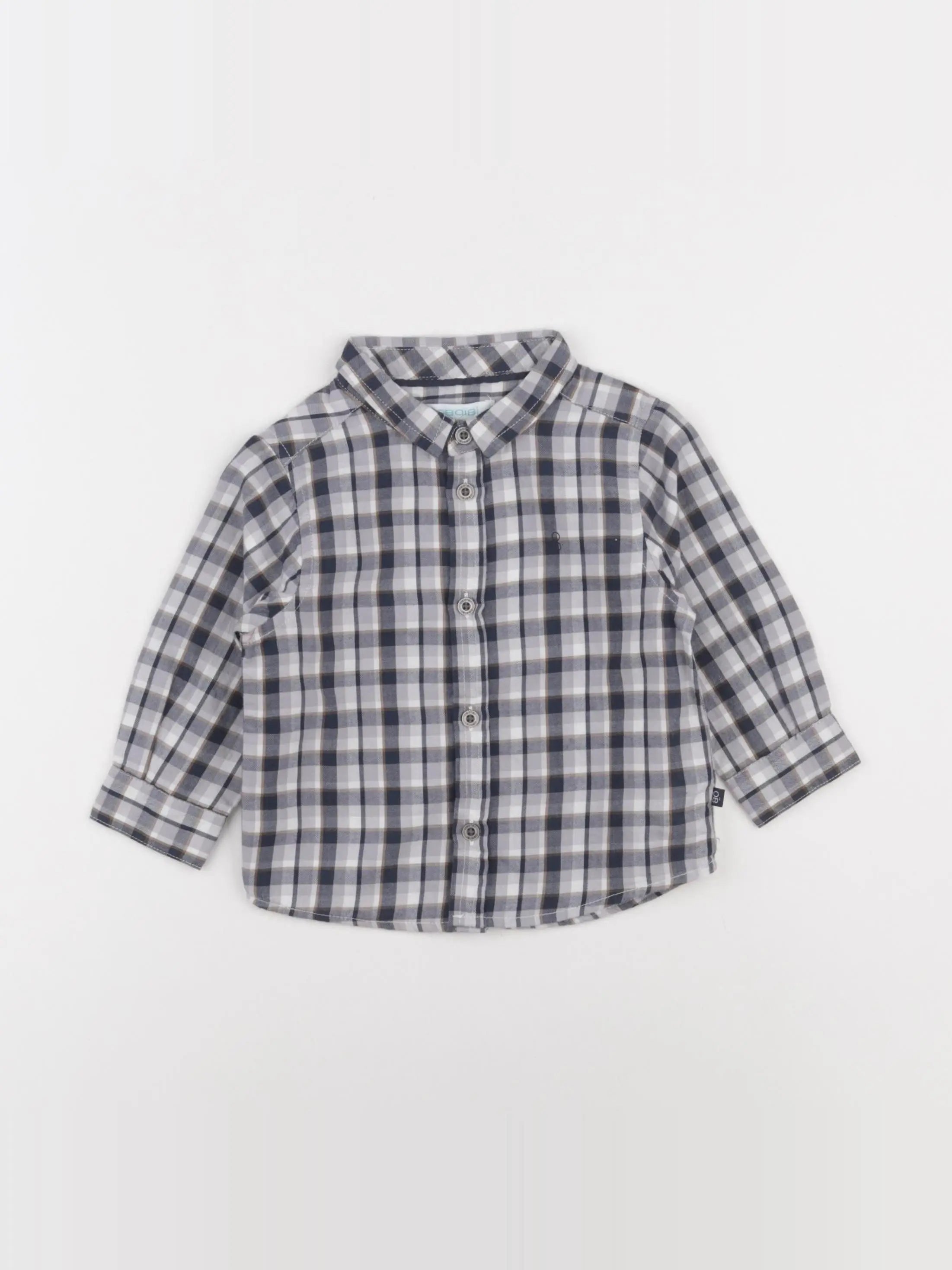 Obaïbi - chemise multicolore - 12 mois