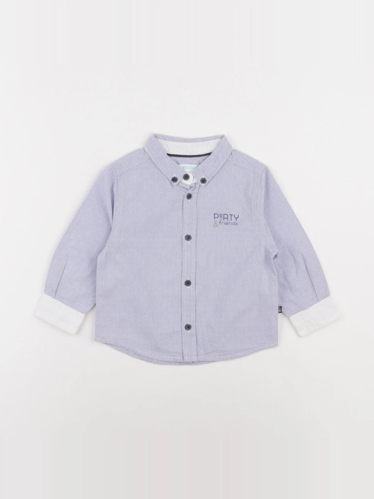 Obaïbi - chemise bleu - 12 mois