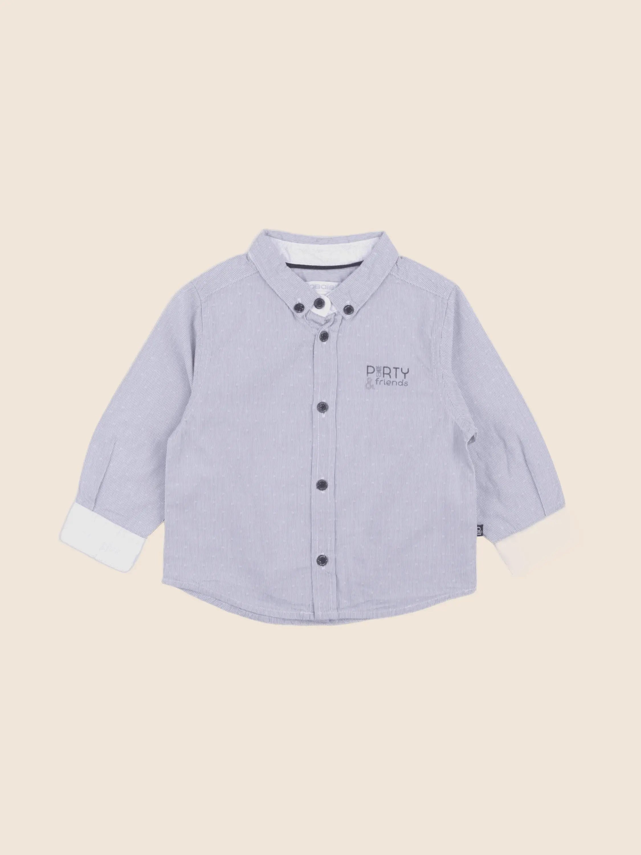 Obaïbi - chemise bleu - 12 mois