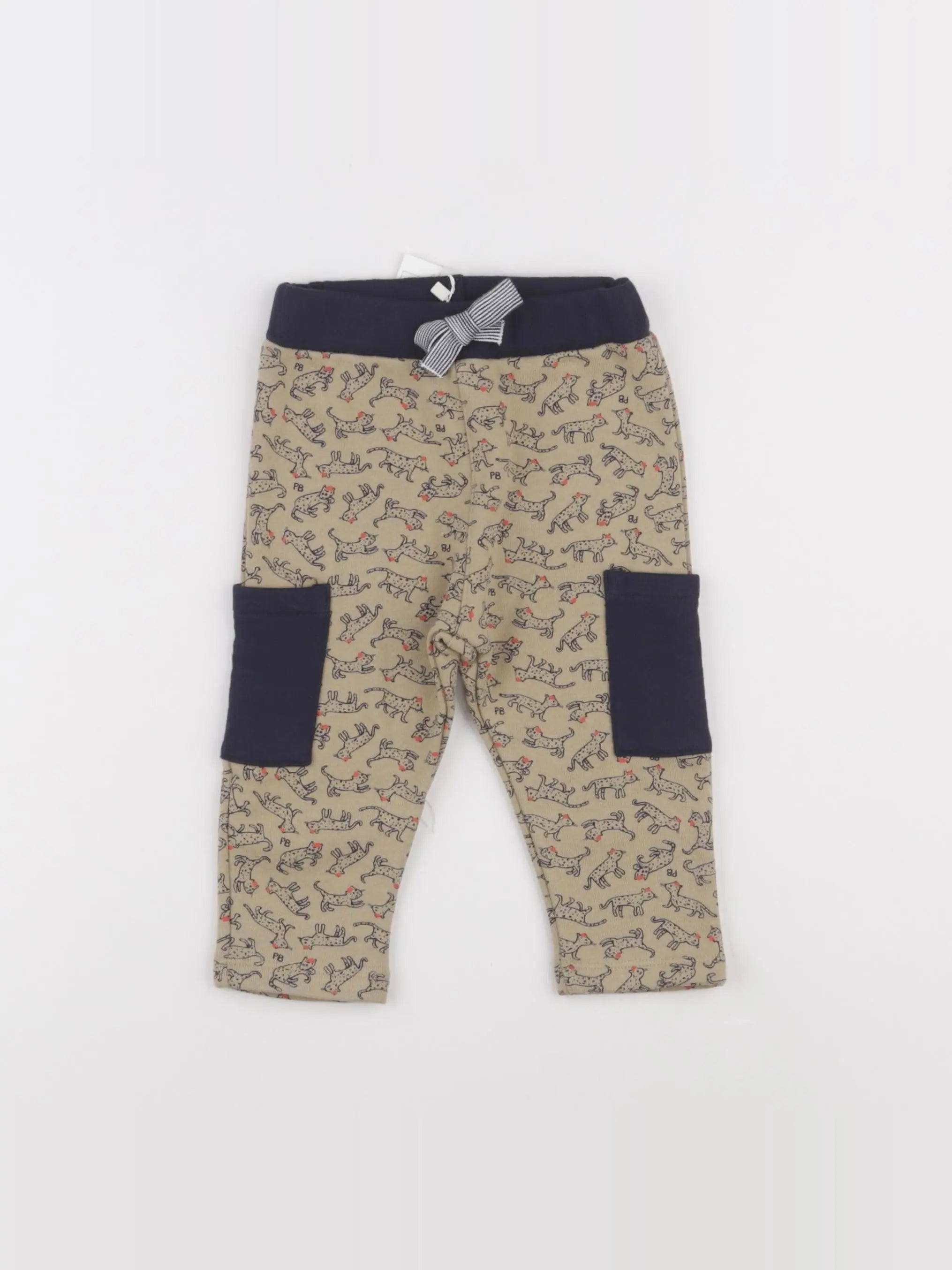 Petit Bateau - jogging beige - 12 mois