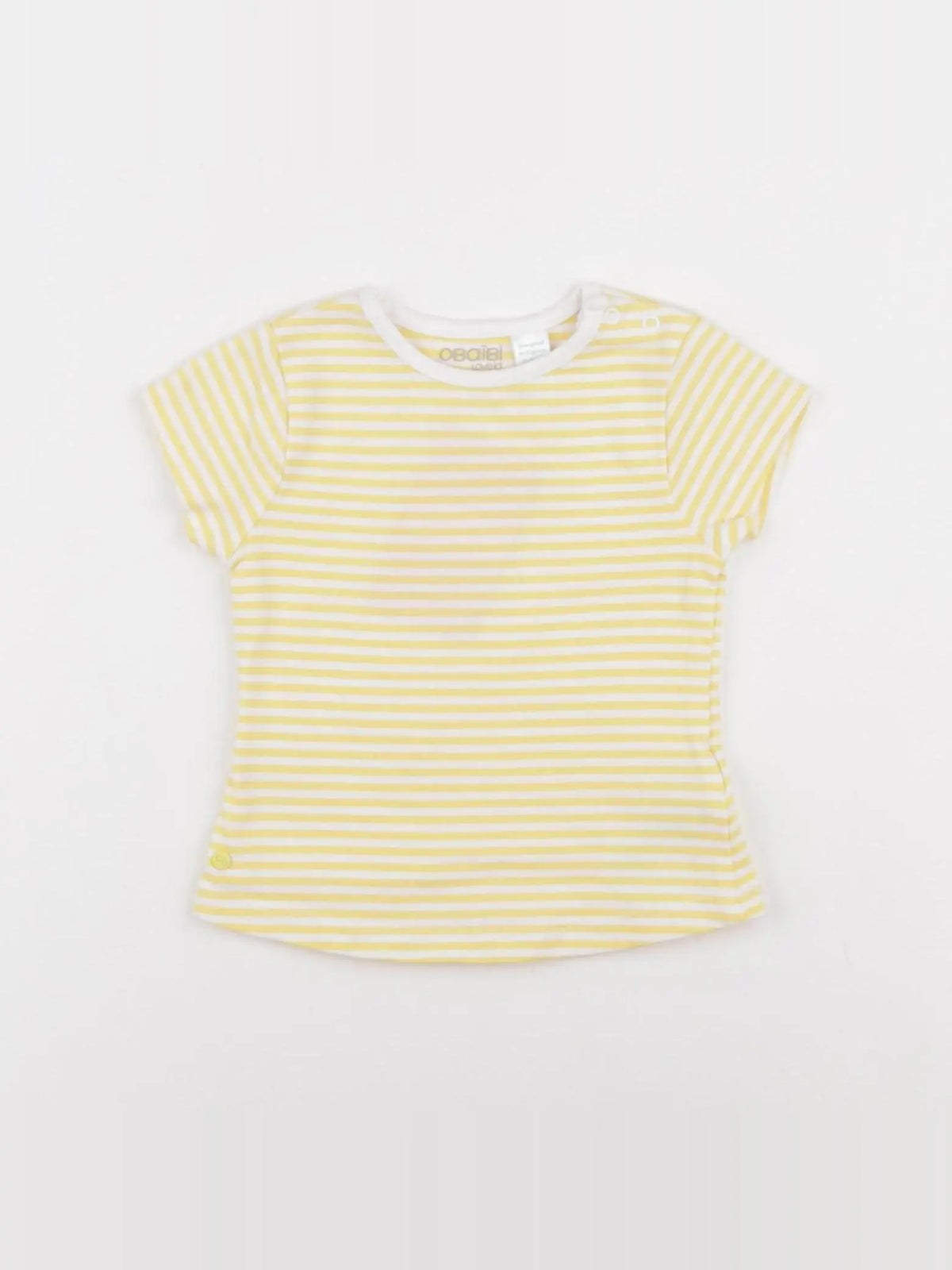 Obaïbi - tee-shirt jaune - 6 mois