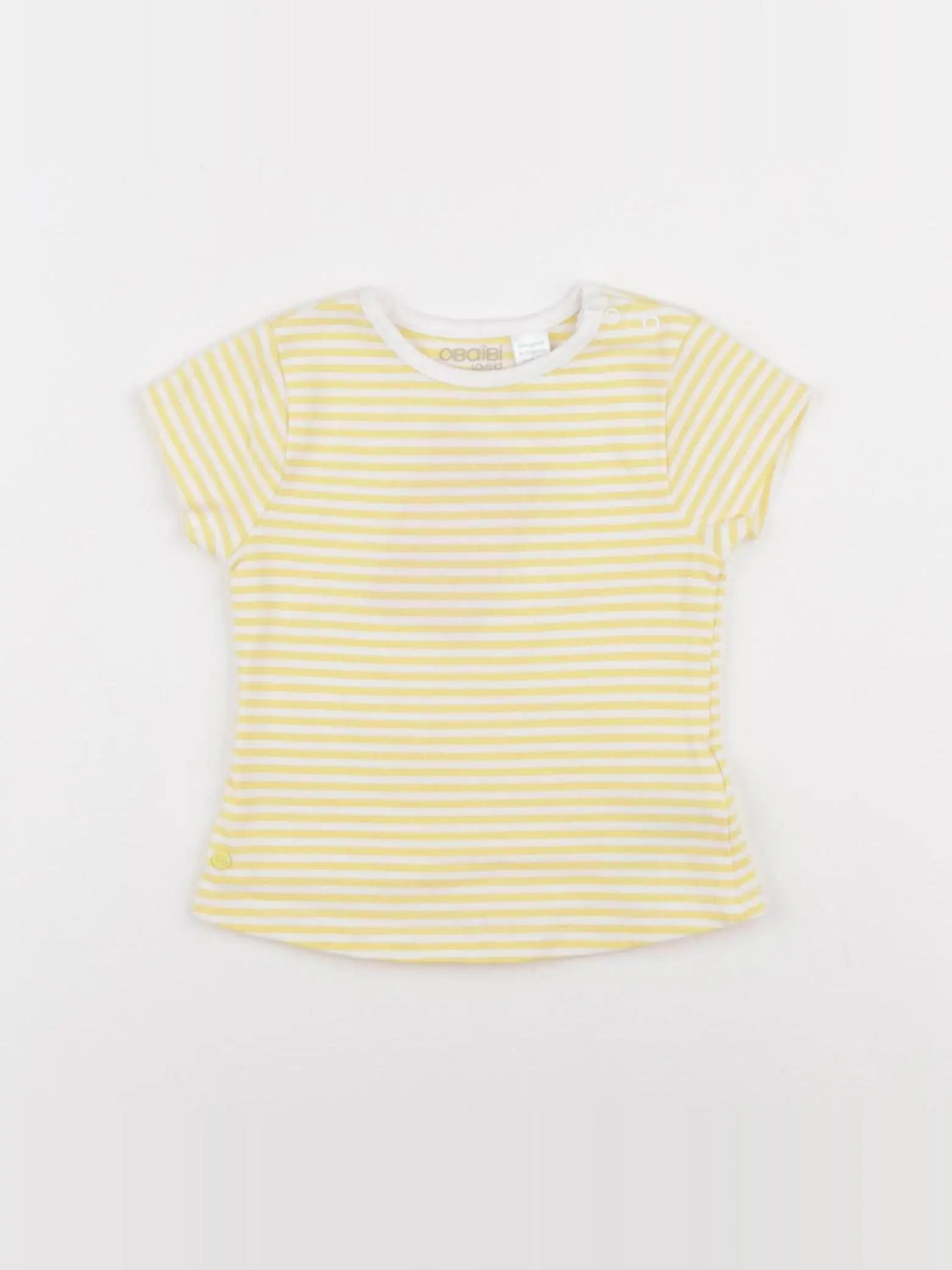 Obaïbi - tee-shirt jaune - 6 mois