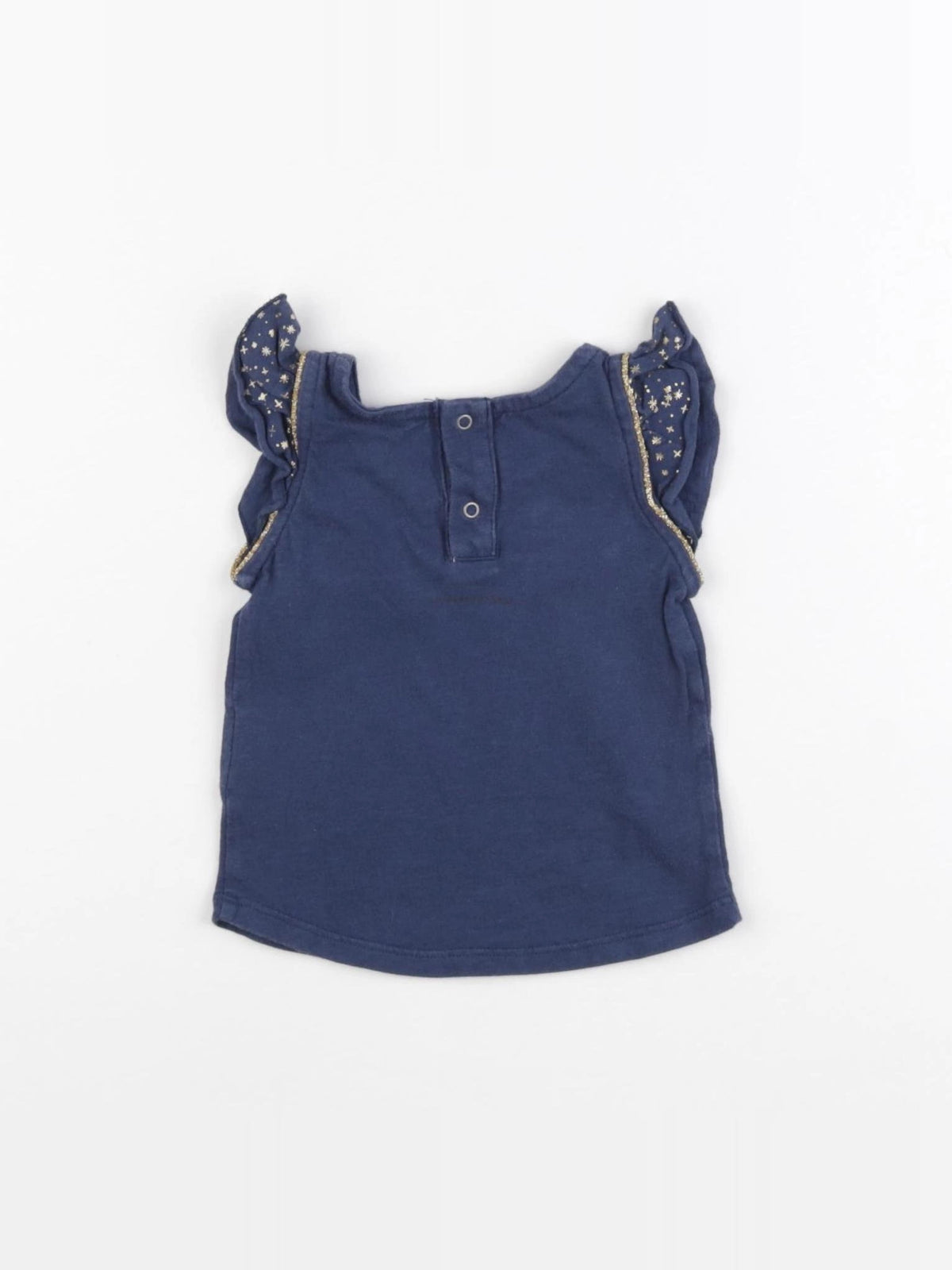 Blune - tee-shirt bleu - 6 mois