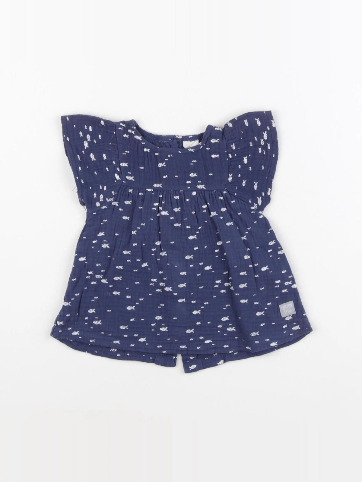 Cotton Fish - blouse bleu - 6 mois