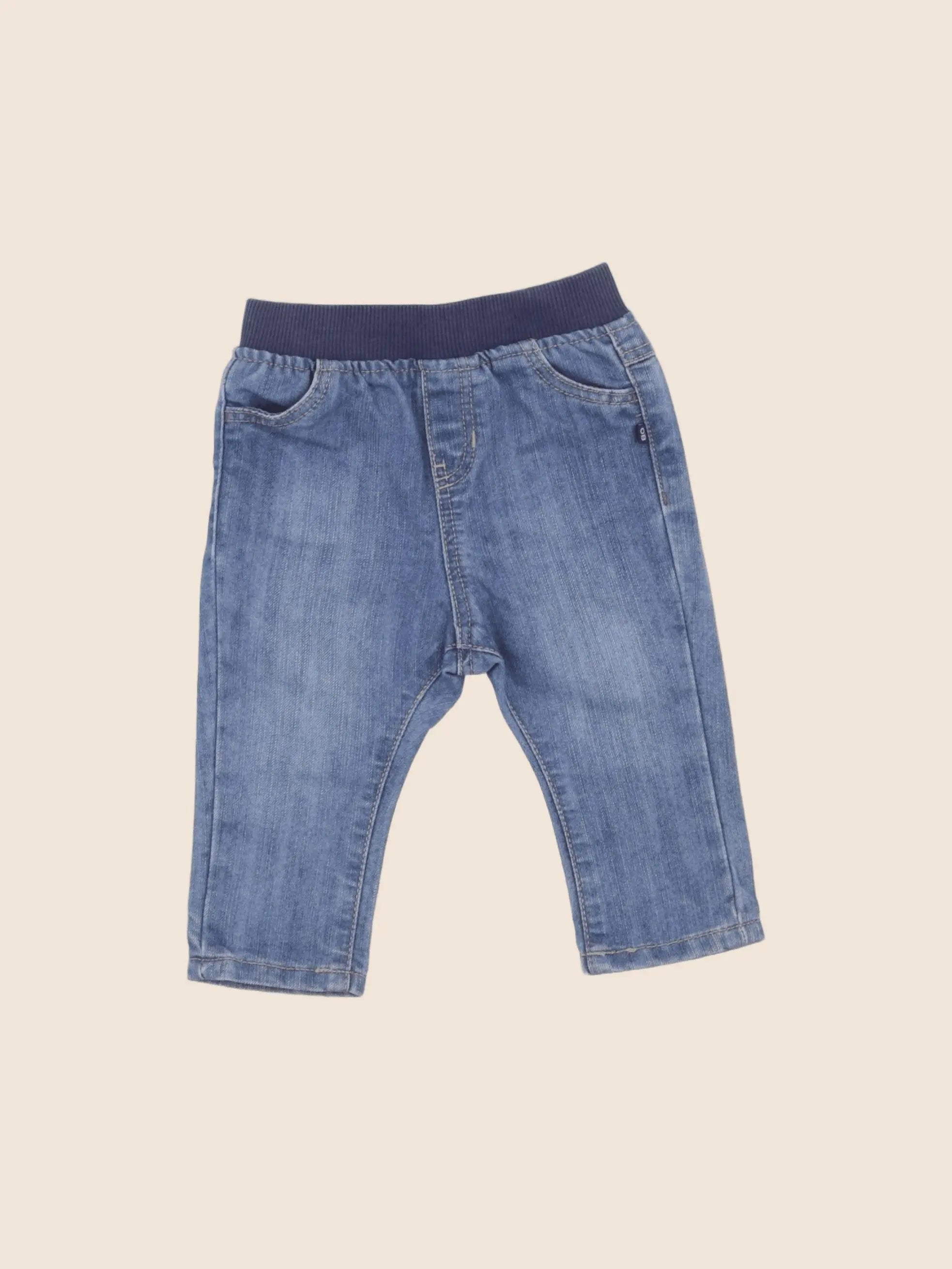 Obaïbi - jegging bleu - 6 mois
