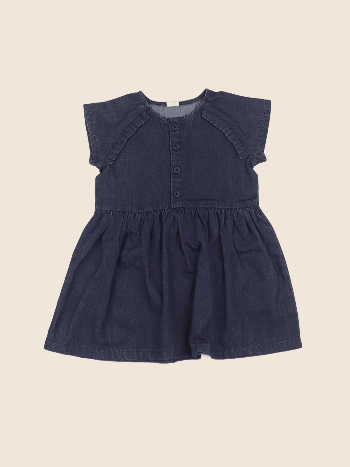 Petit Bateau - robe bleu - 12 mois
