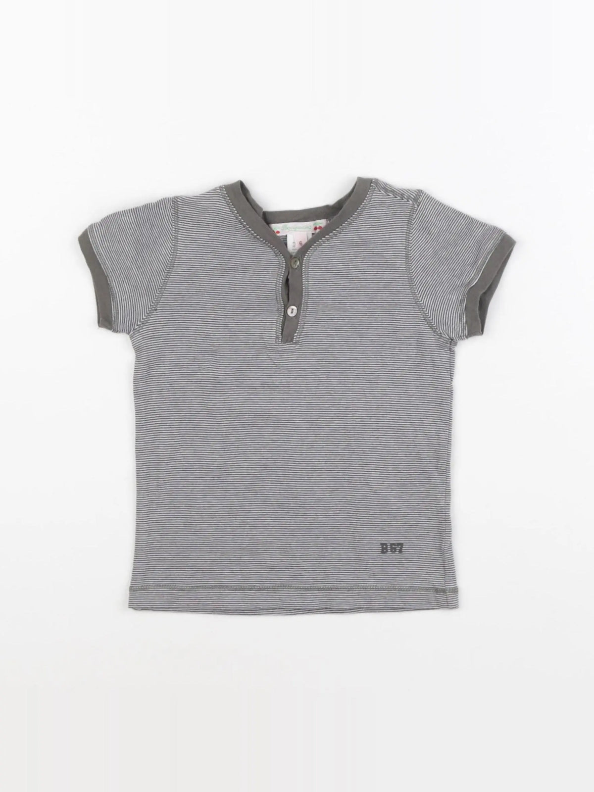 Bonpoint - tee-shirt vert - 6 mois
