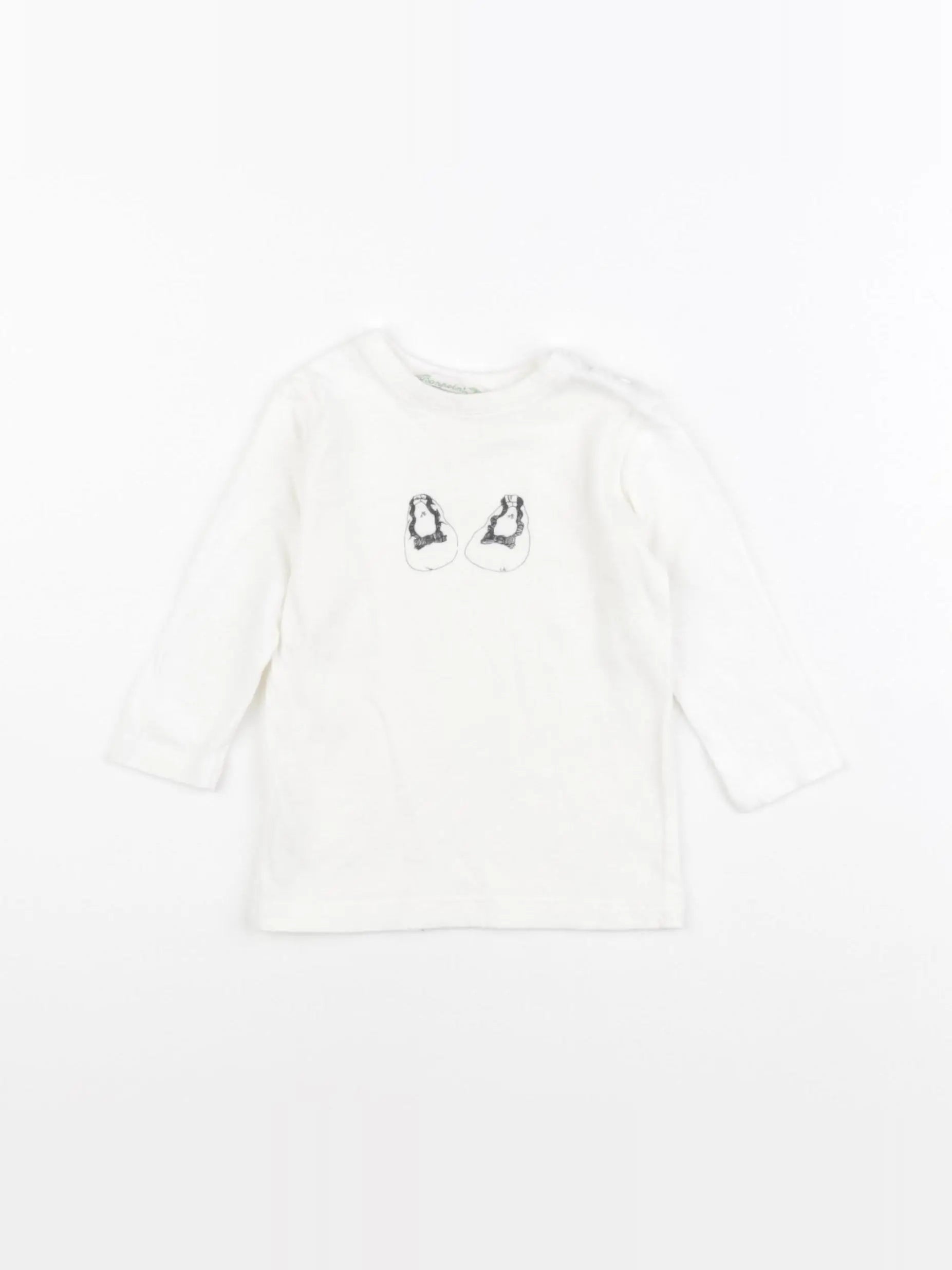 Bonpoint - tee-shirt beige - 6 mois