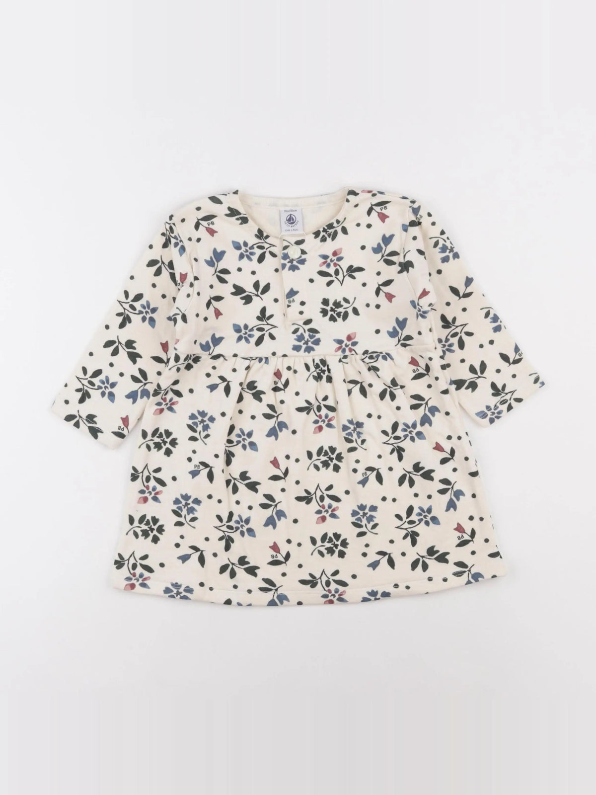 Petit Bateau - robe beige - 6 mois