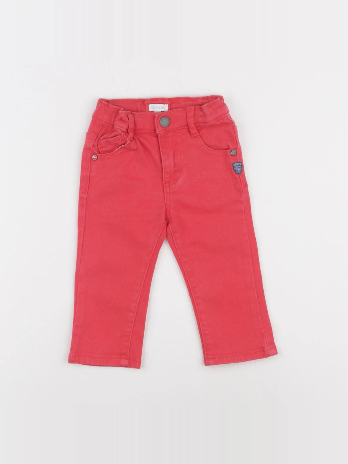 Absorba - jean rouge - 12 mois