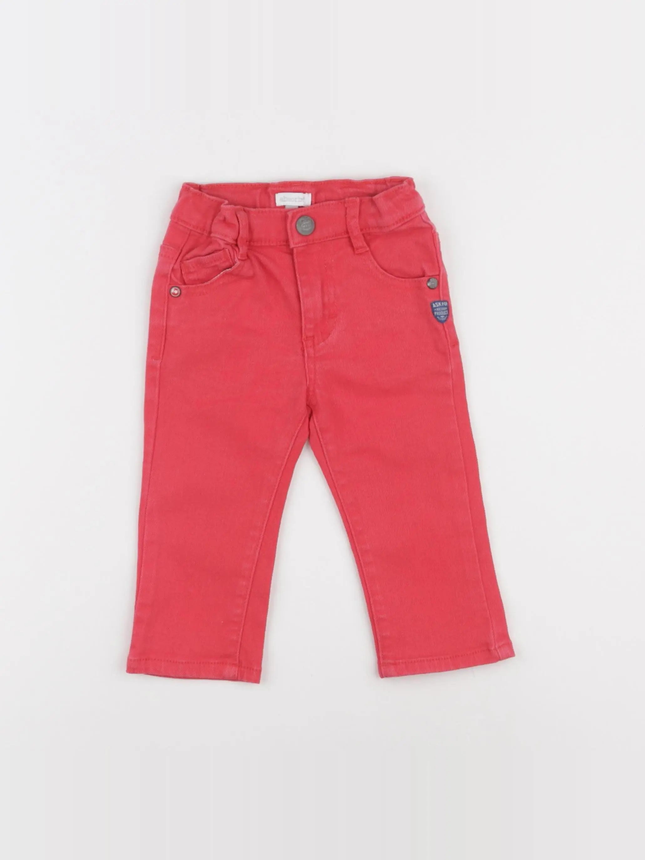 Absorba - jean rouge - 12 mois