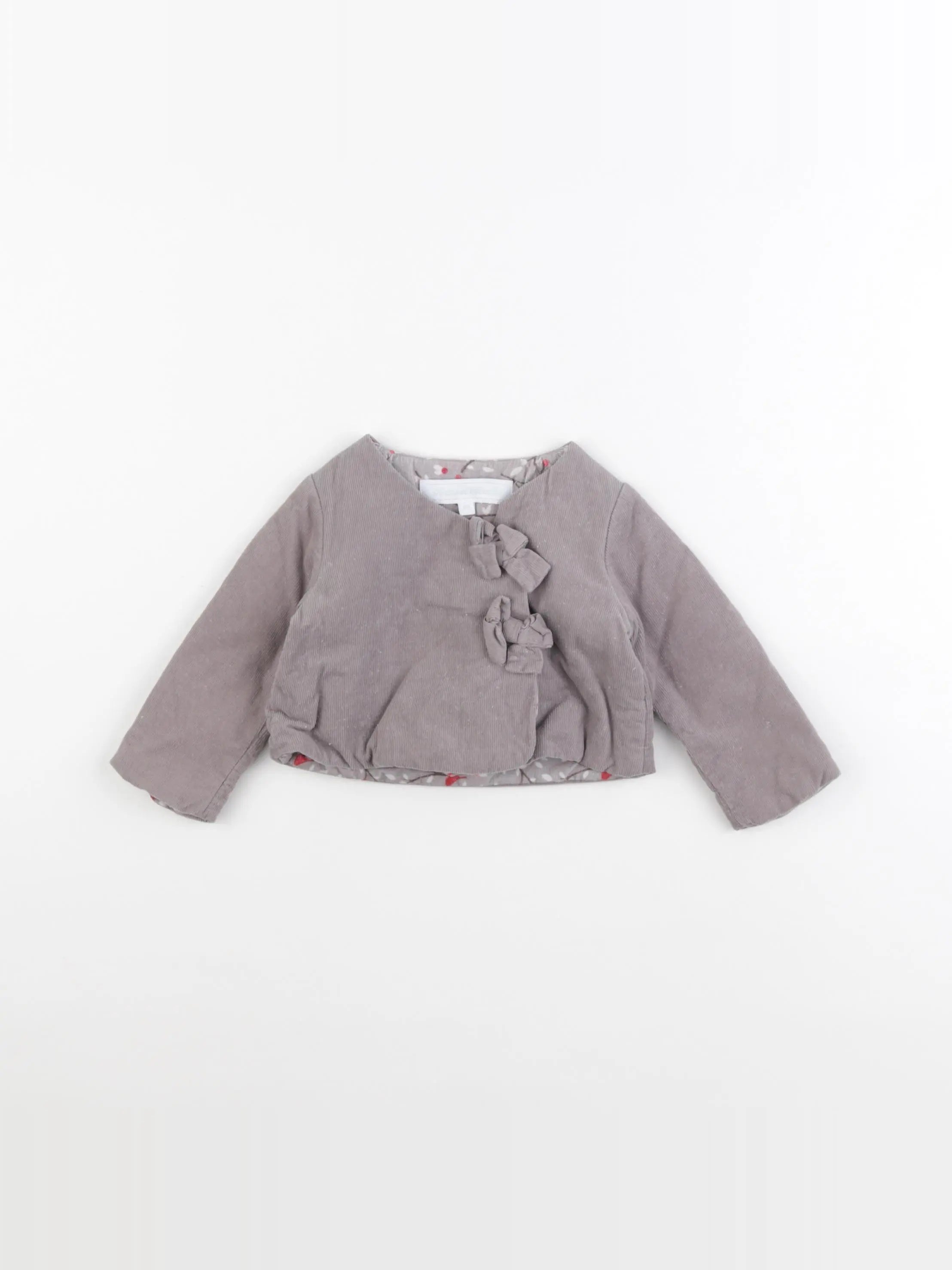 Tartine & Chocolat - veste doublé gris - 3 mois