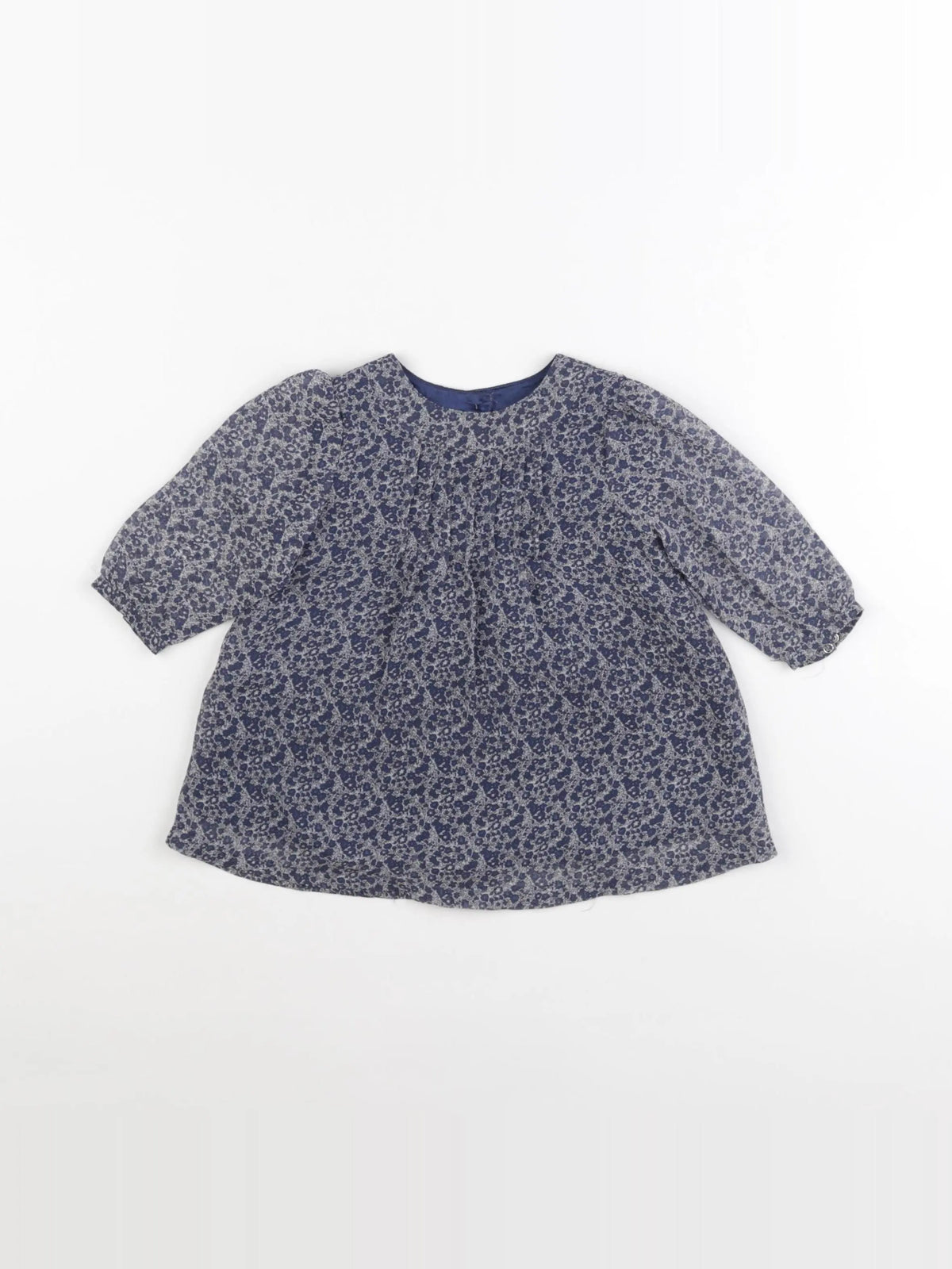 Rose et théo - robe bleu - 6 mois