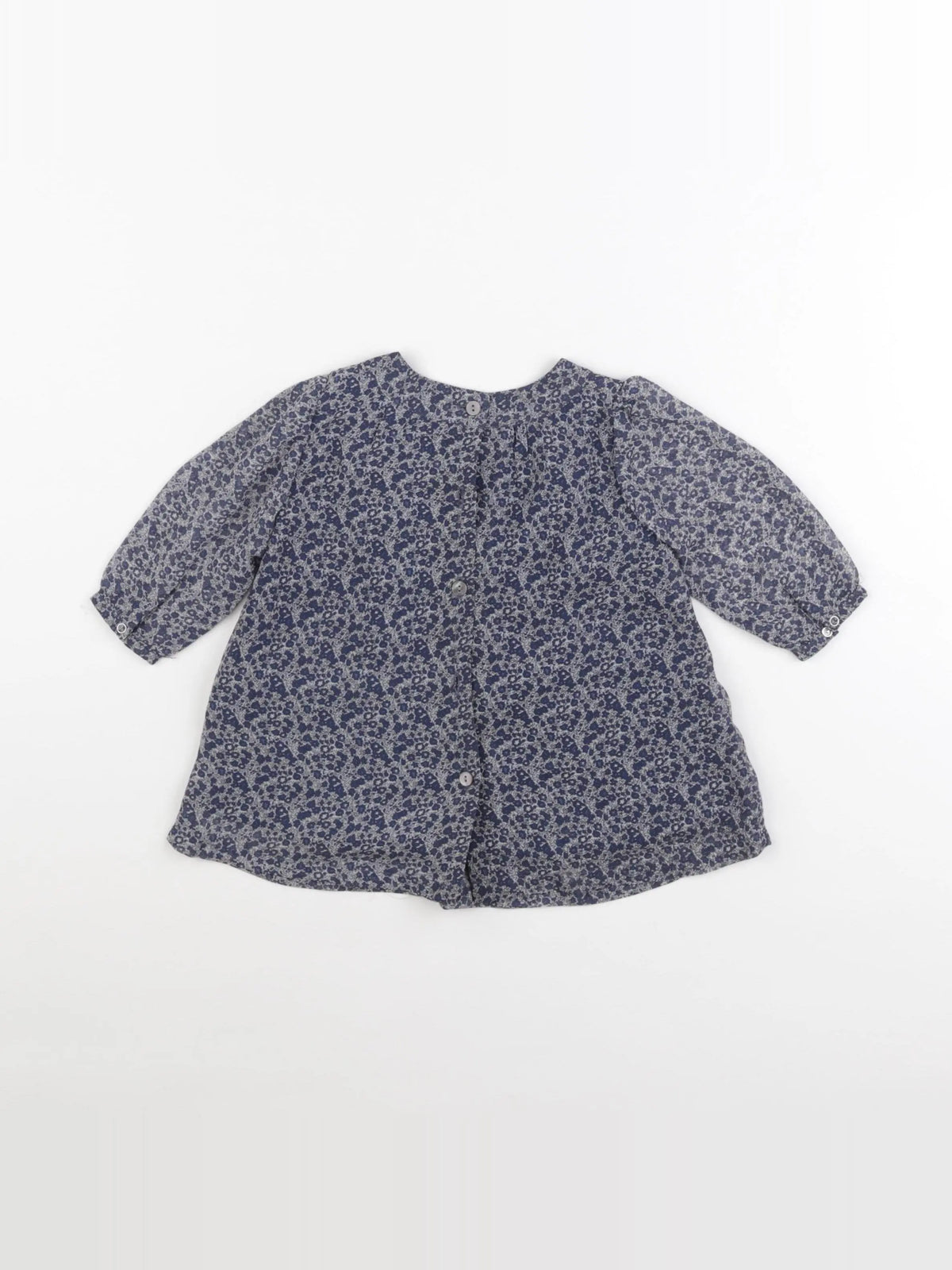 Rose et théo - robe bleu - 6 mois