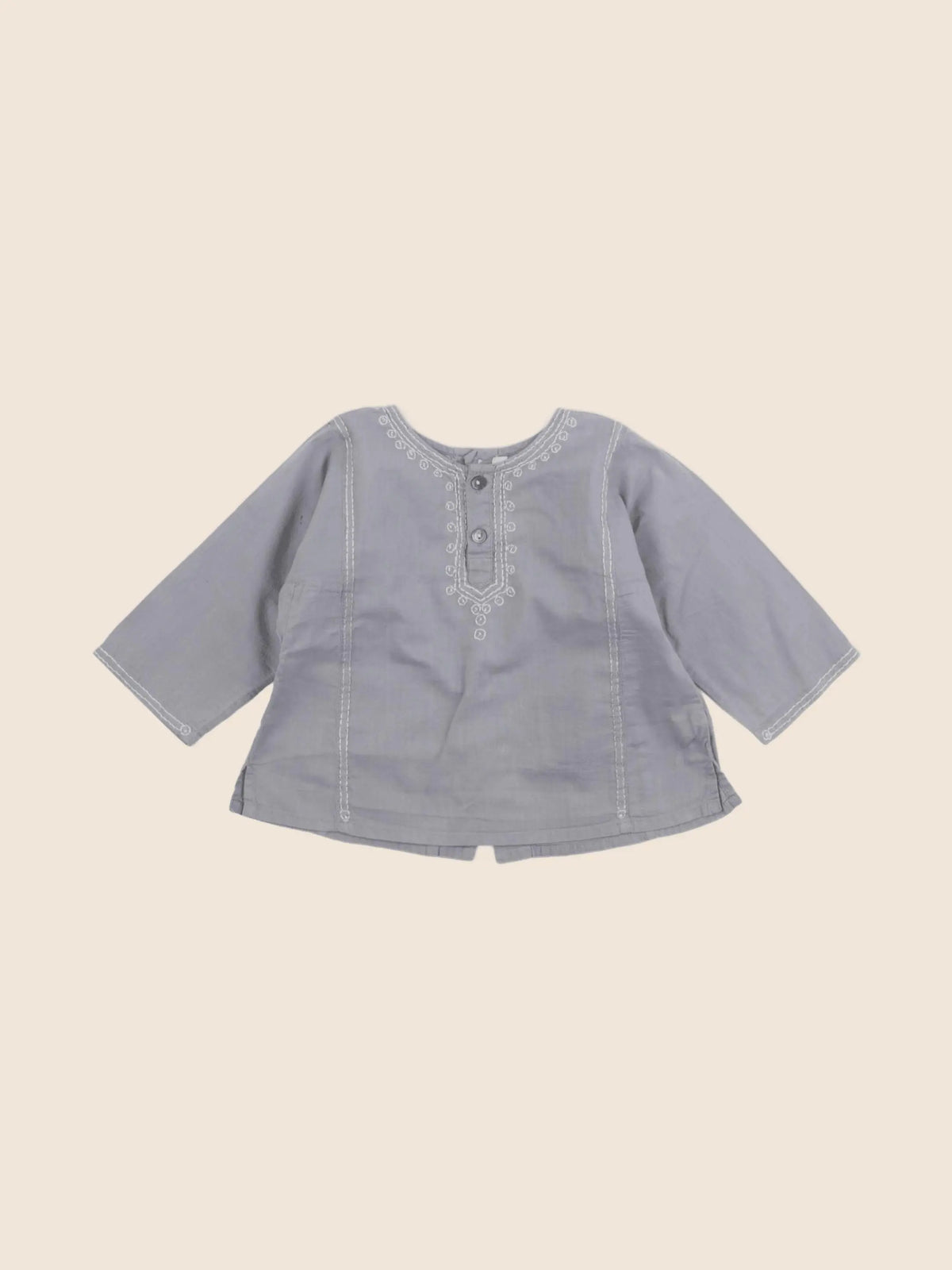 Bonpoint - blouse gris - 6 mois
