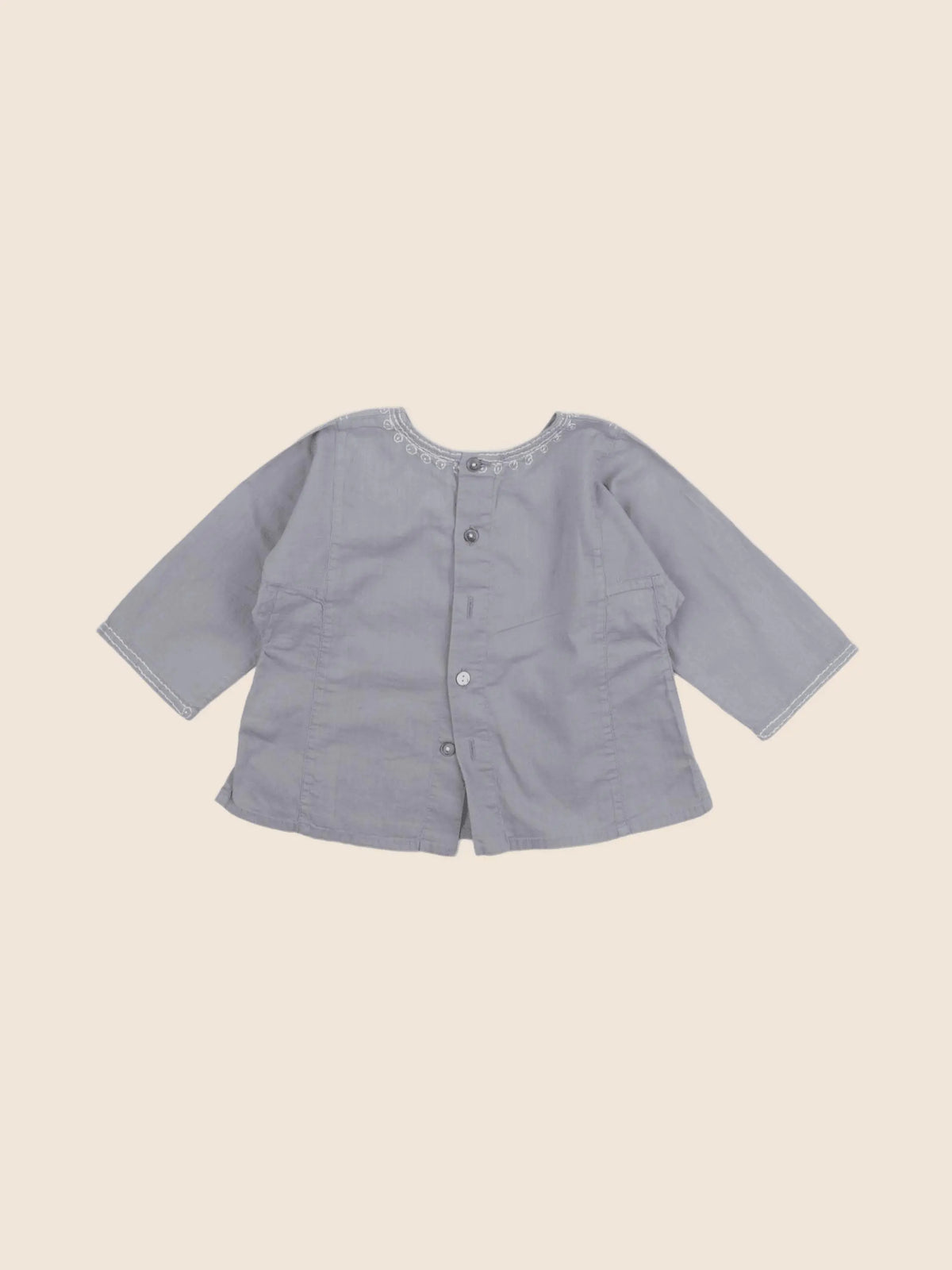 Bonpoint - blouse gris - 6 mois