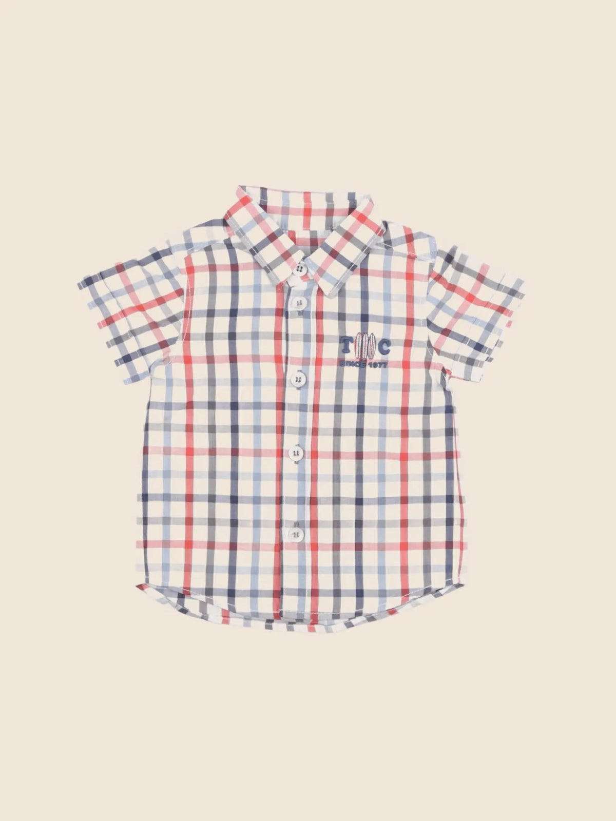 Tartine & Chocolat - chemise bleu - 6 mois