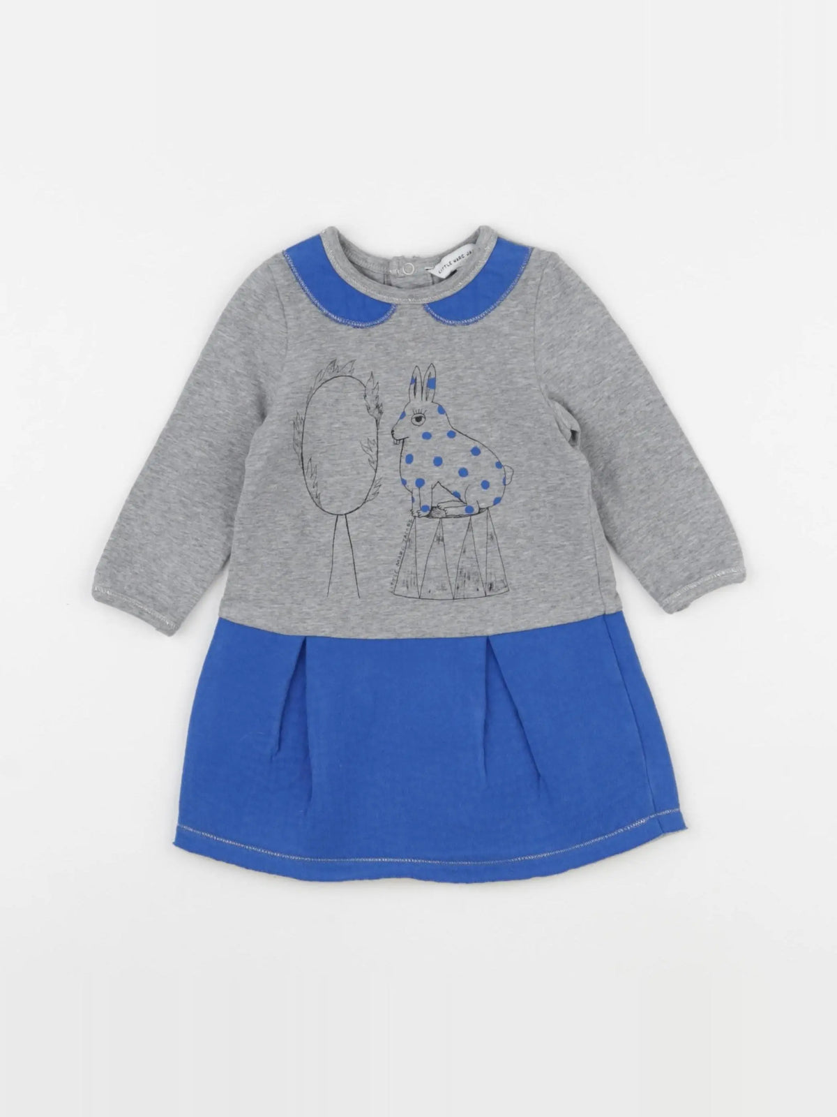 Little marc jacobs - robe bleu, gris - 6 mois