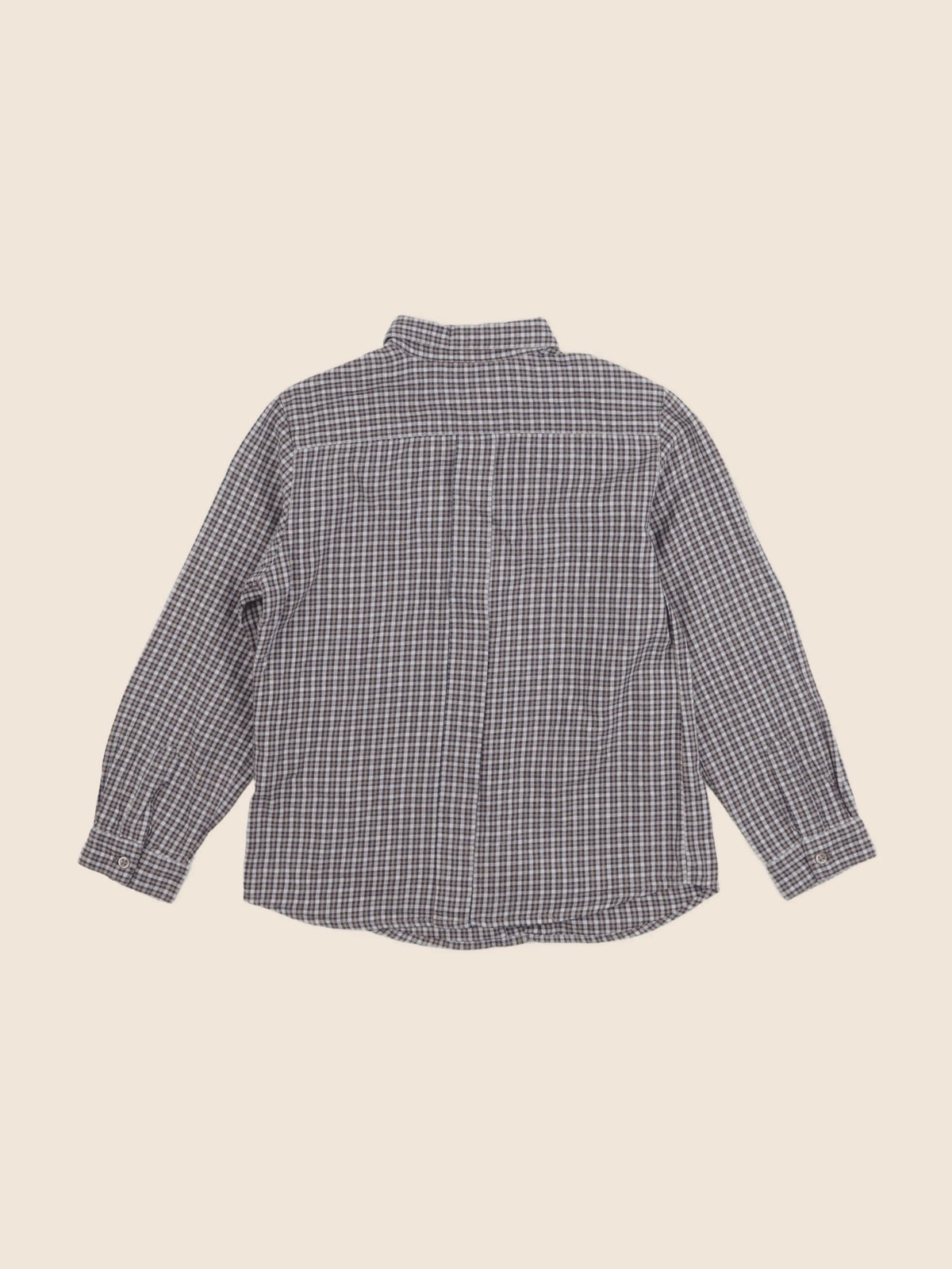Bonpoint - chemise gris, bleu - 6 ans