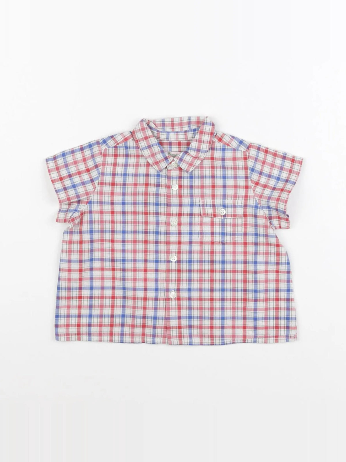 Bonpoint - chemise rouge - 12 mois