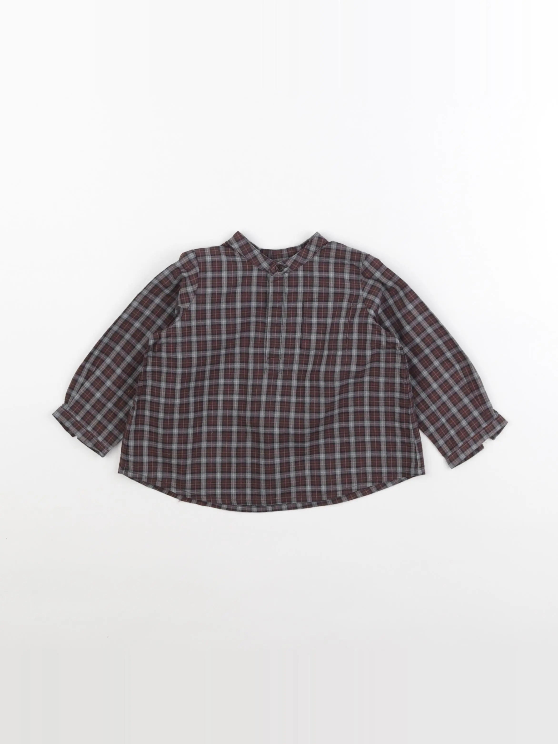 Bonpoint - chemise marron - 12 mois