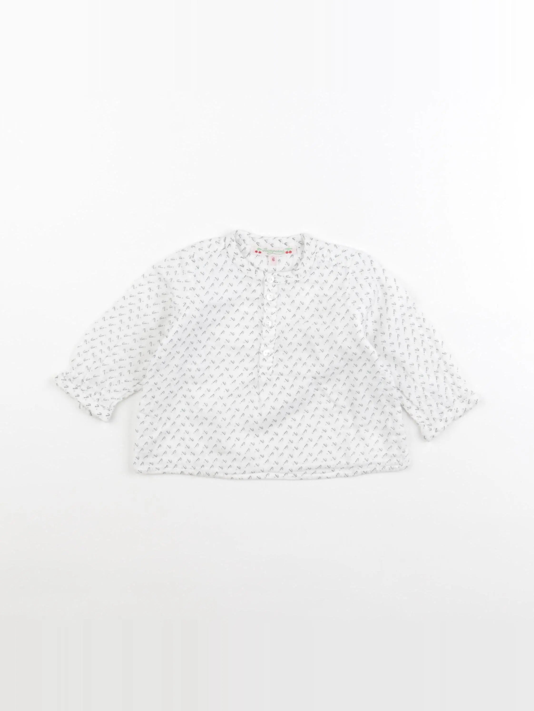 Bonpoint - blouse gris - 6 mois