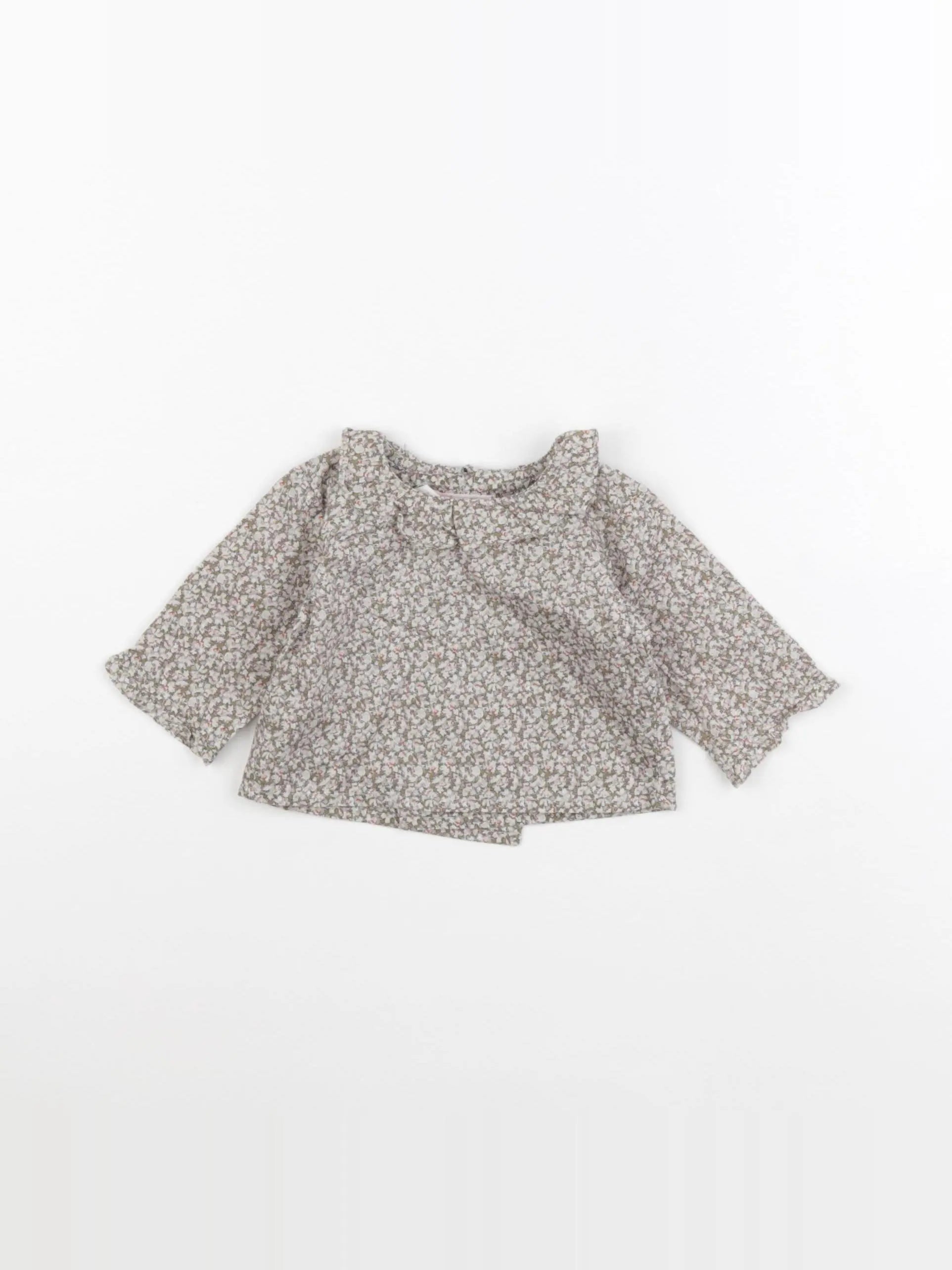 Bonpoint - blouse vert - 1 an