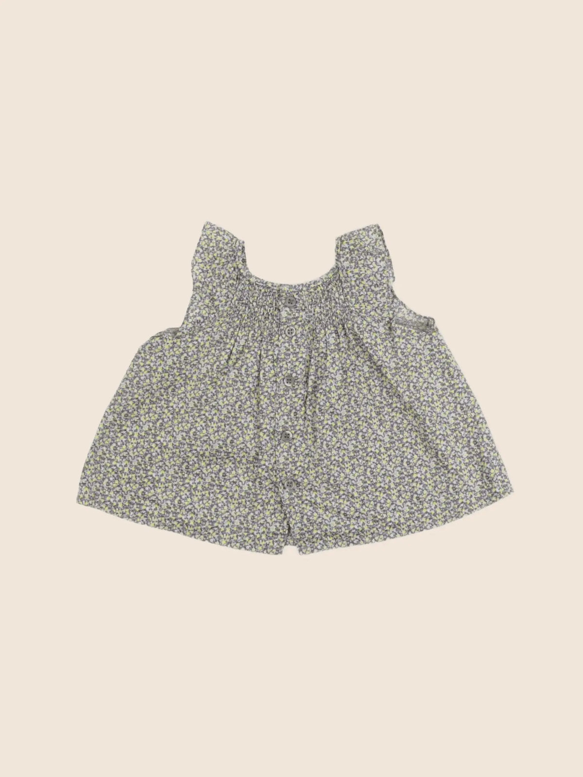 Bonpoint - blouse jaune - 6 mois