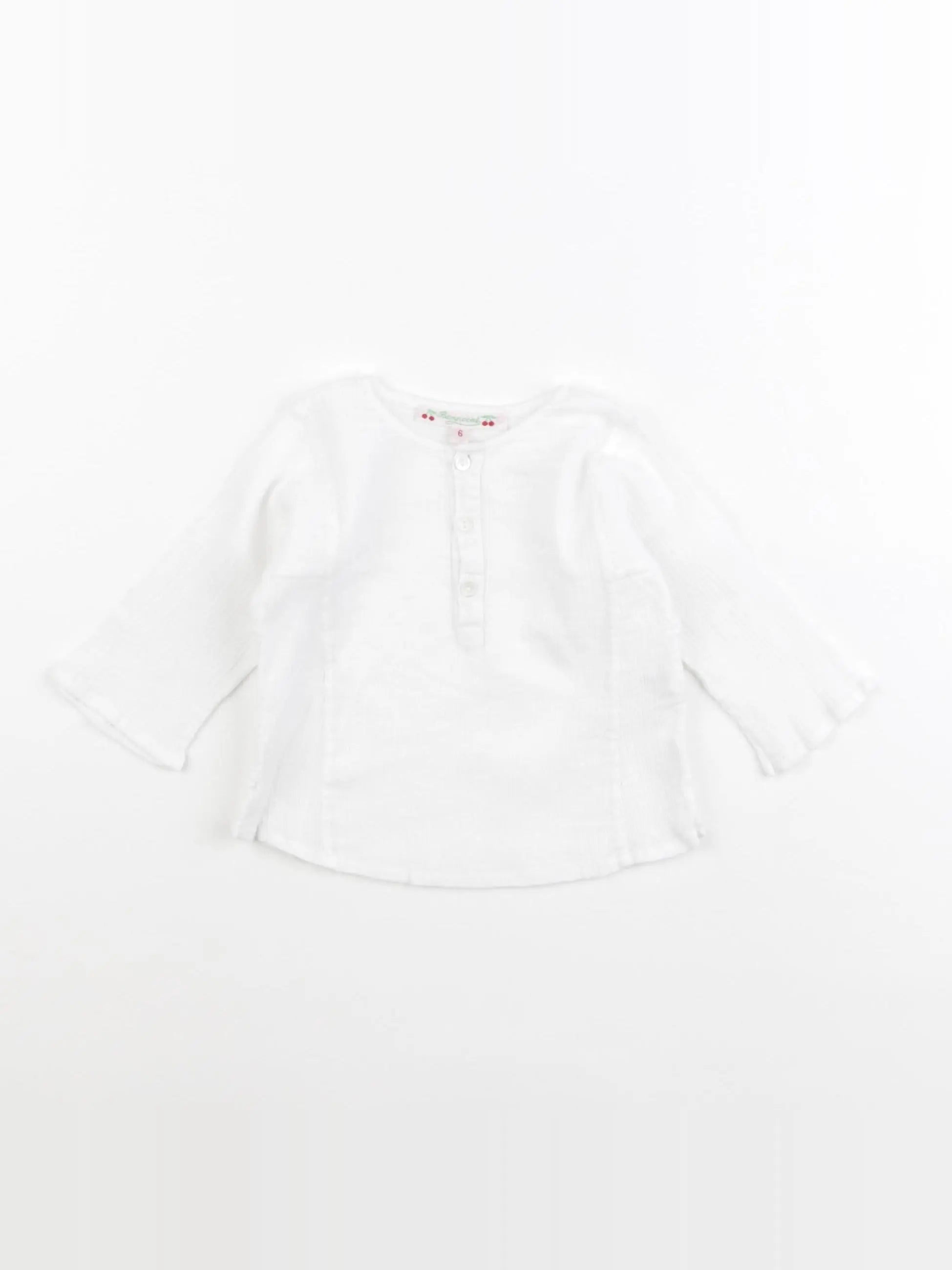 Bonpoint - blouse blanc - 6 mois