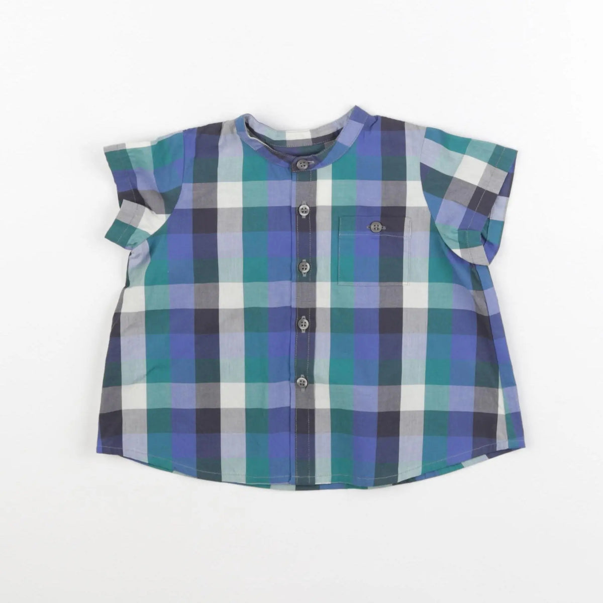 Bonpoint - chemise bleu - 12 mois