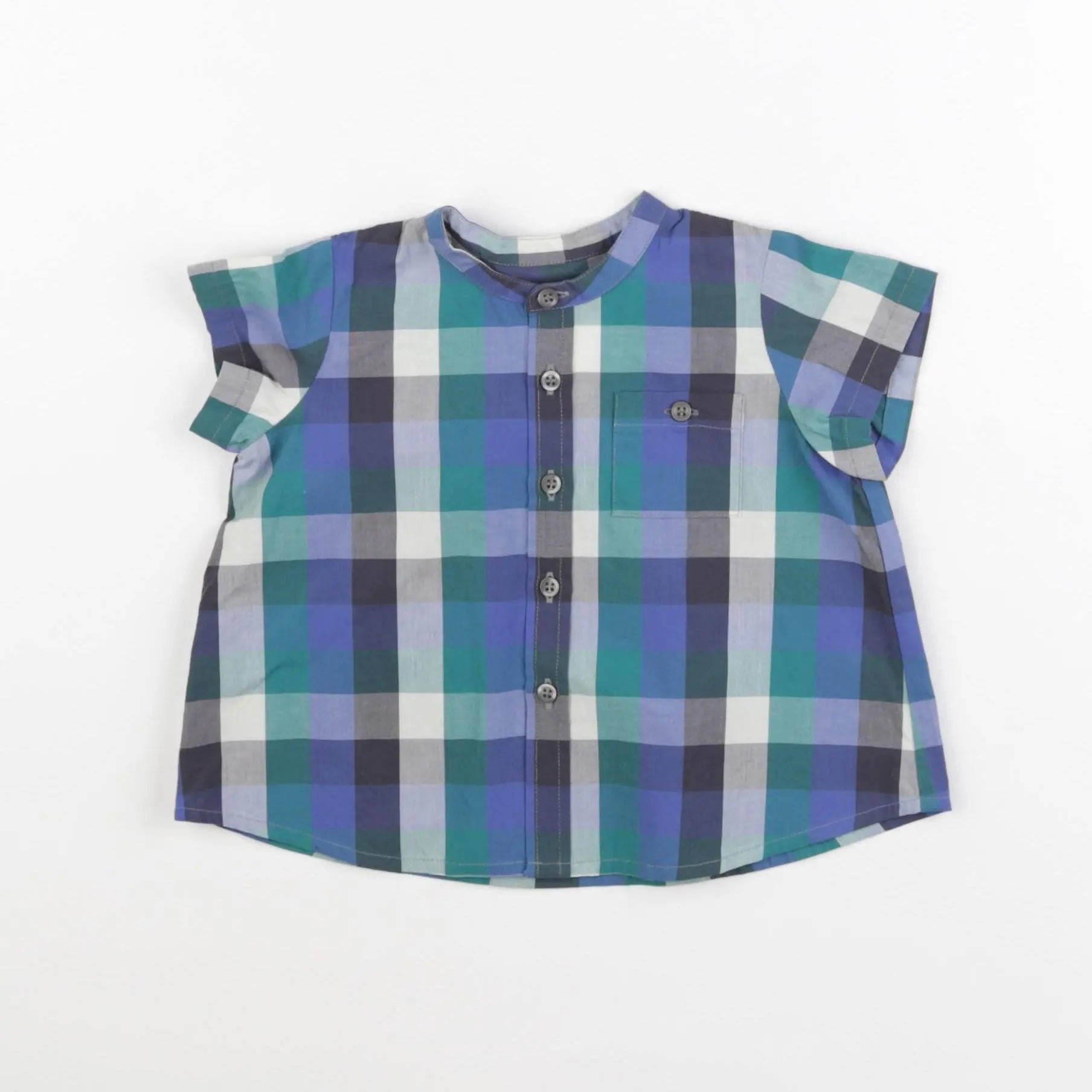 Bonpoint - chemise bleu - 12 mois