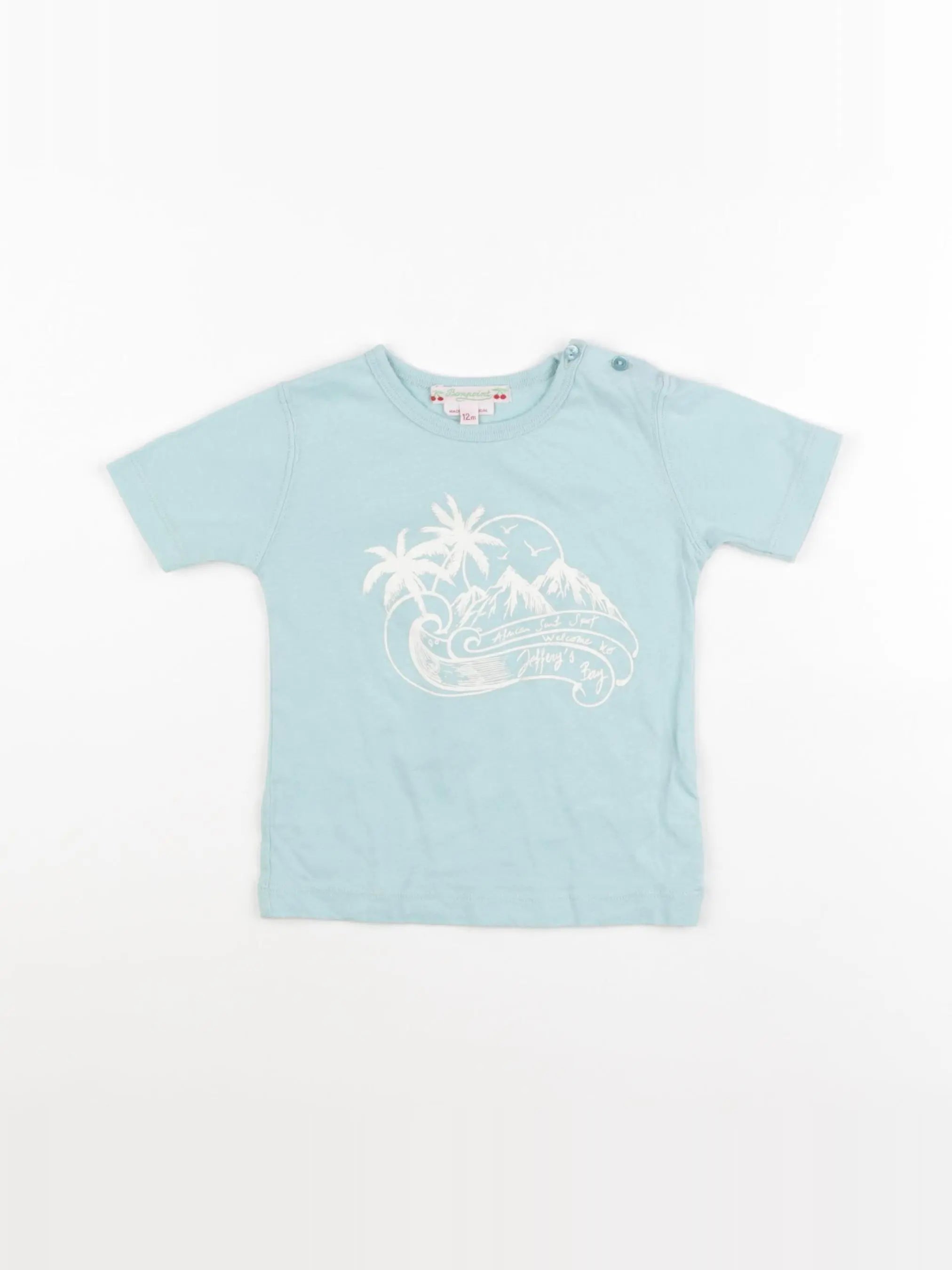 Bonpoint - tee-shirt bleu - 12 mois