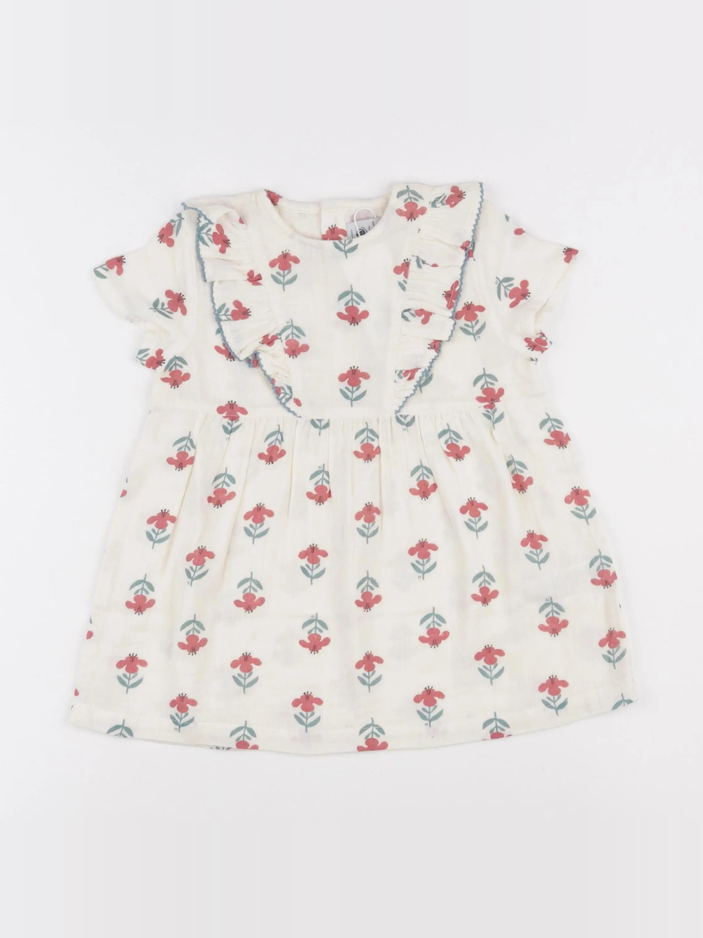 Petit Bateau - robe beige - 36 mois