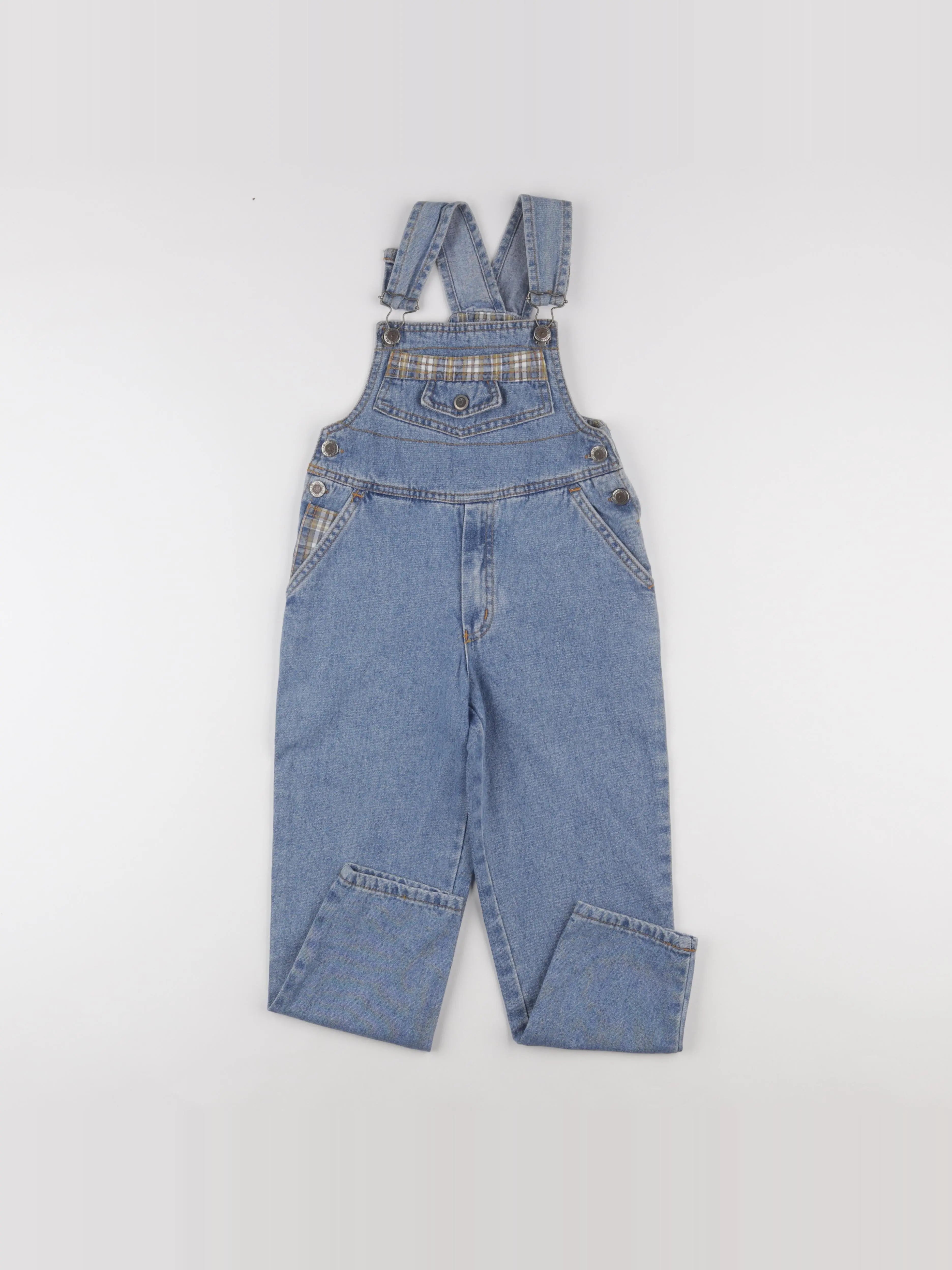 Vintage - salopette bleu - 7 ans