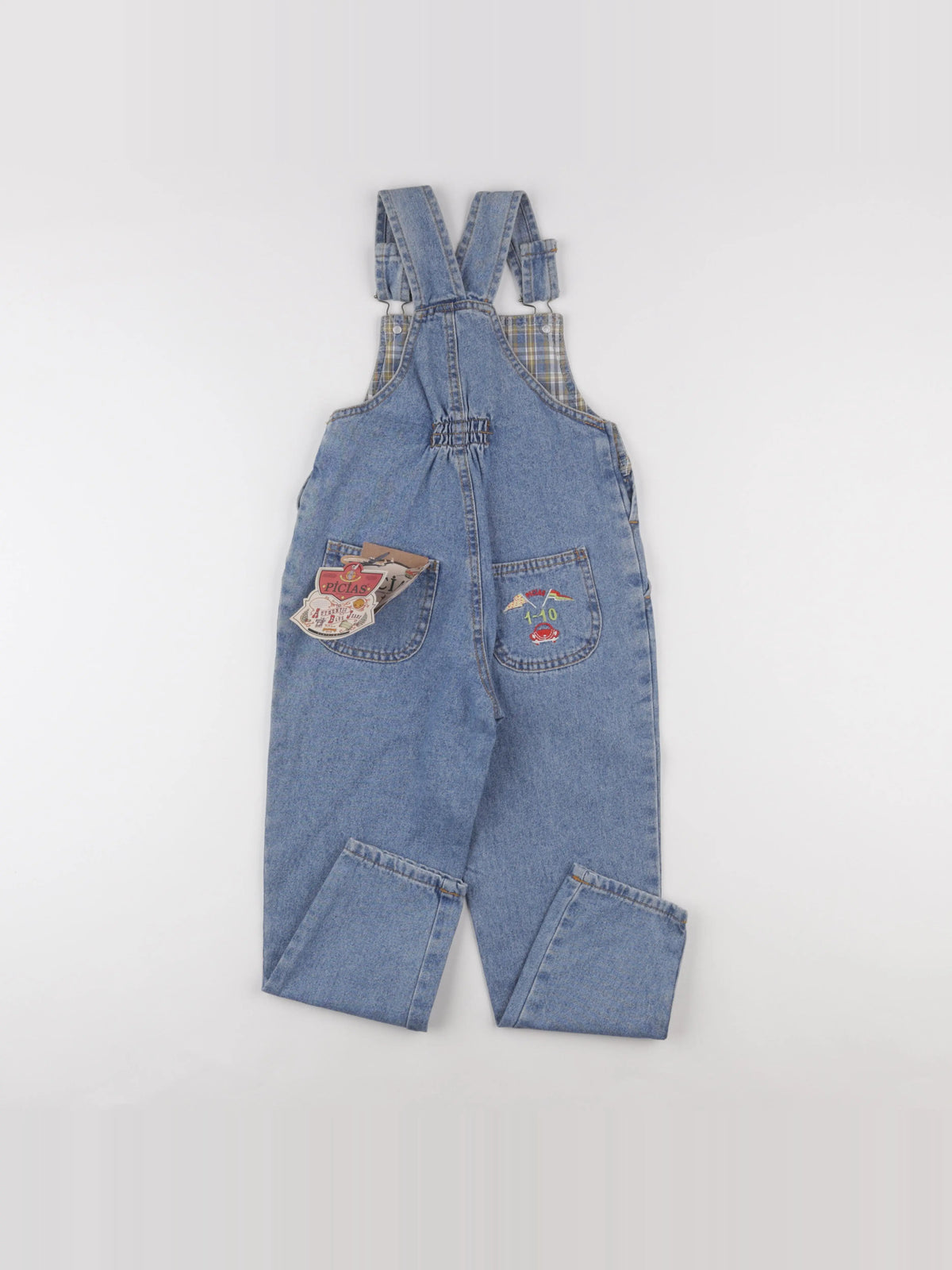 Vintage - salopette bleu - 7 ans