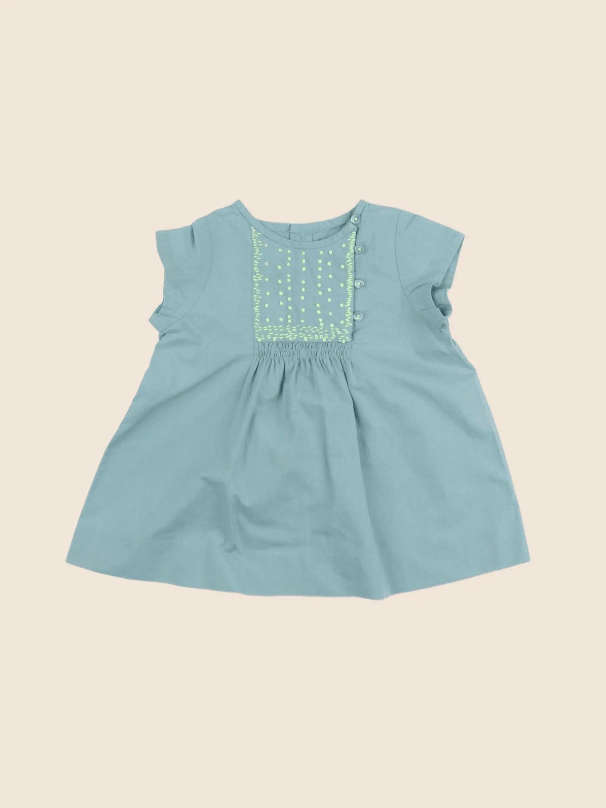 Bonpoint - robe vert - 6 mois