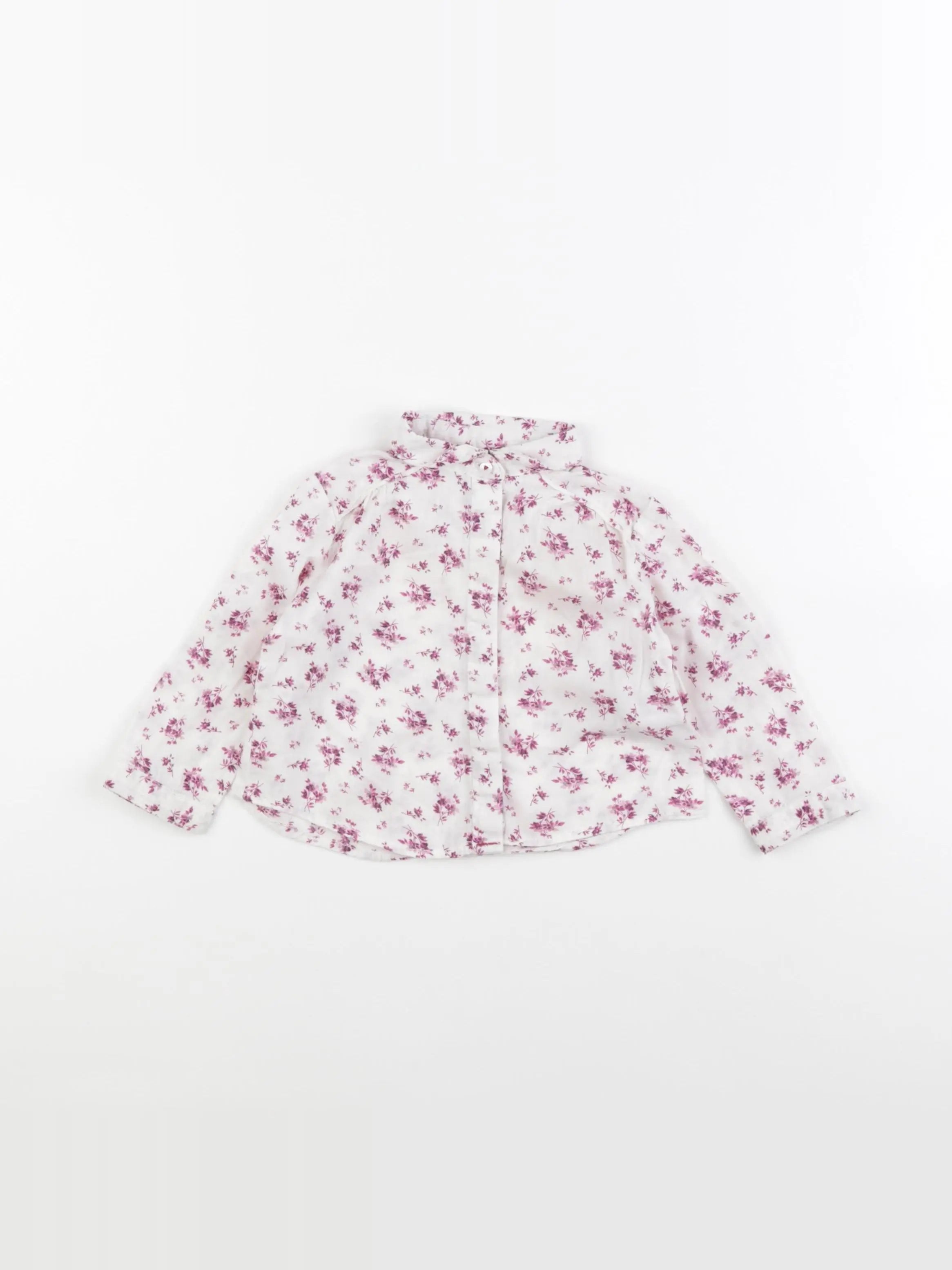 Zara - blouse rose - 6/9 mois